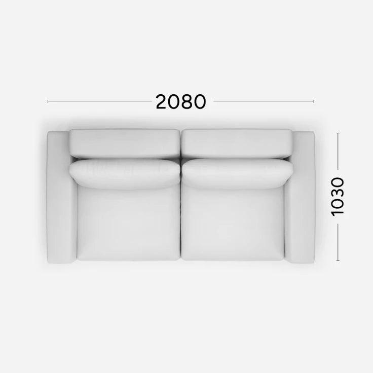 Sofa LENA Rosanero 208x103 cm Grupa 0 Eye on Design