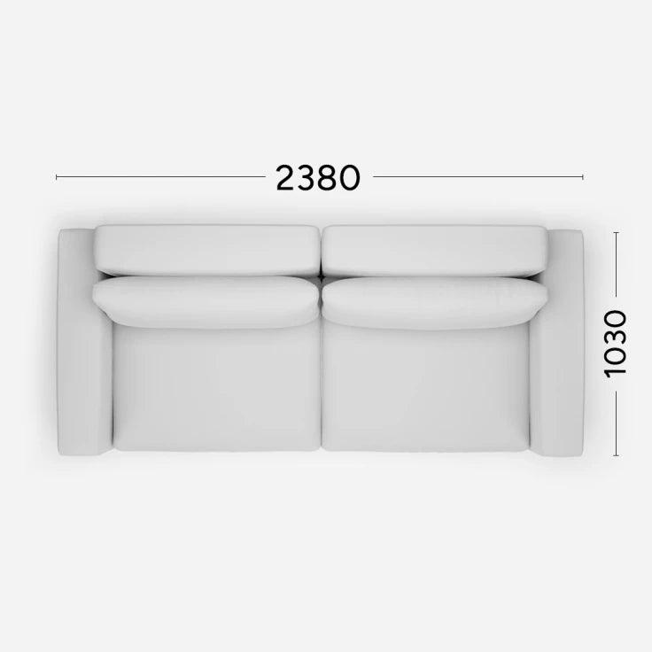 Sofa LENA Rosanero 238x103 cm Grupa 0 Eye on Design
