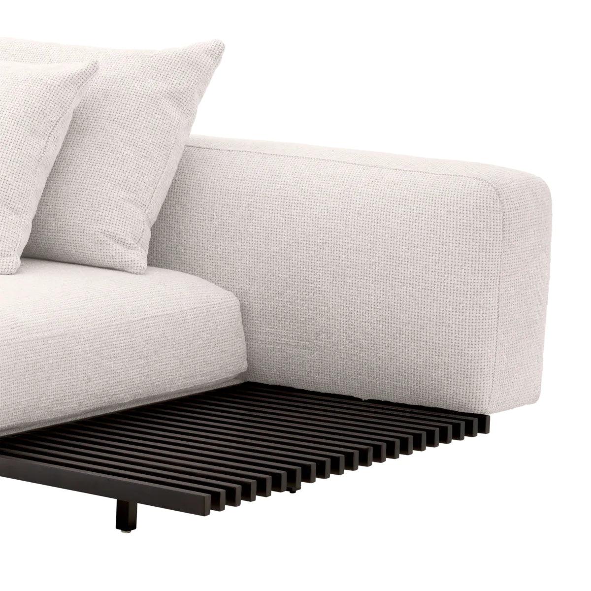 Sofa lewostronna HORACE złamana biel Eichholtz Eye on Design