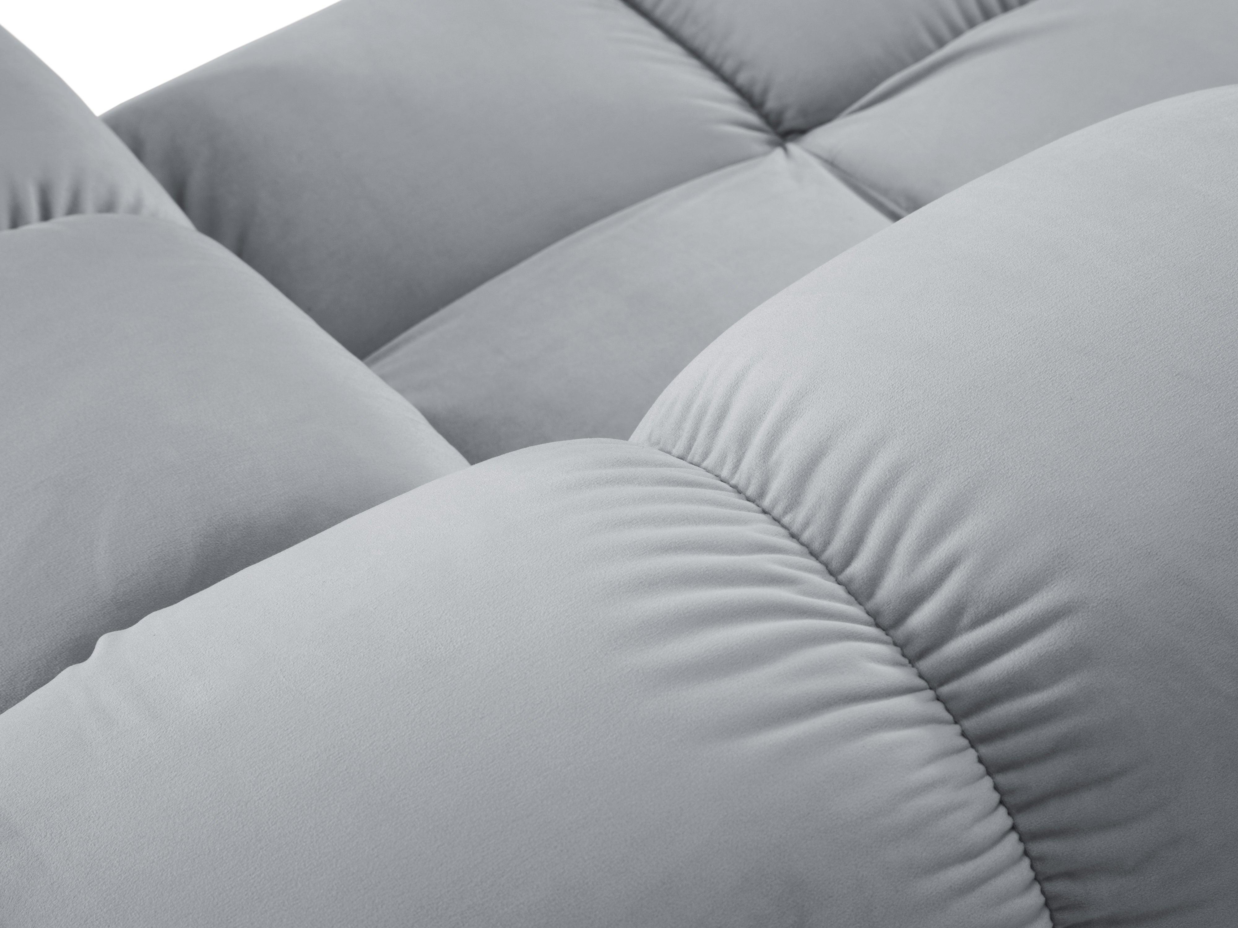 Sofa modułowa aksamitna lewostronna 4-osobowa TROPEA jasnoniebieski Milo Casa Eye on Design
