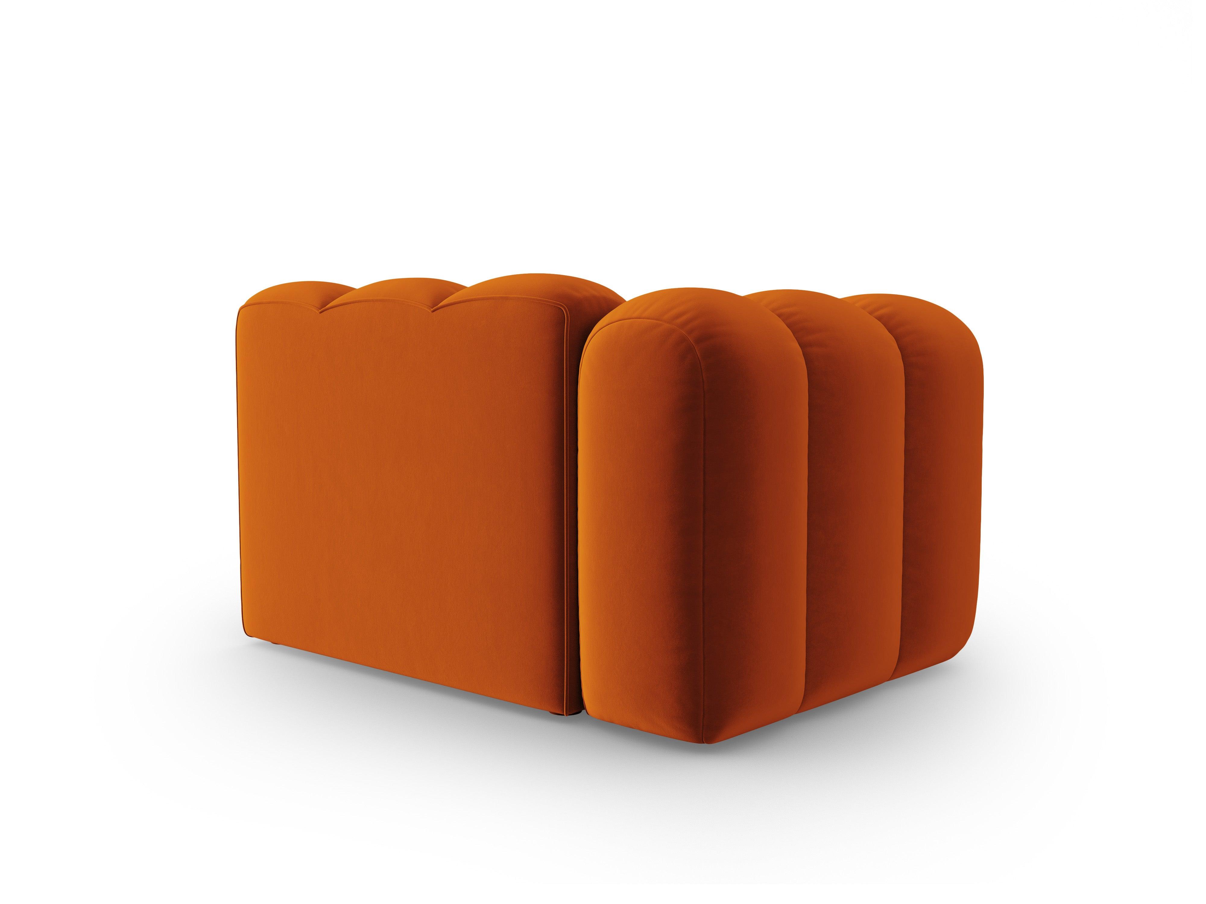 Sofa modułowa aksamitna lewostronna SKYLER ceglany - element końcowy Interieurs 86 Eye on Design