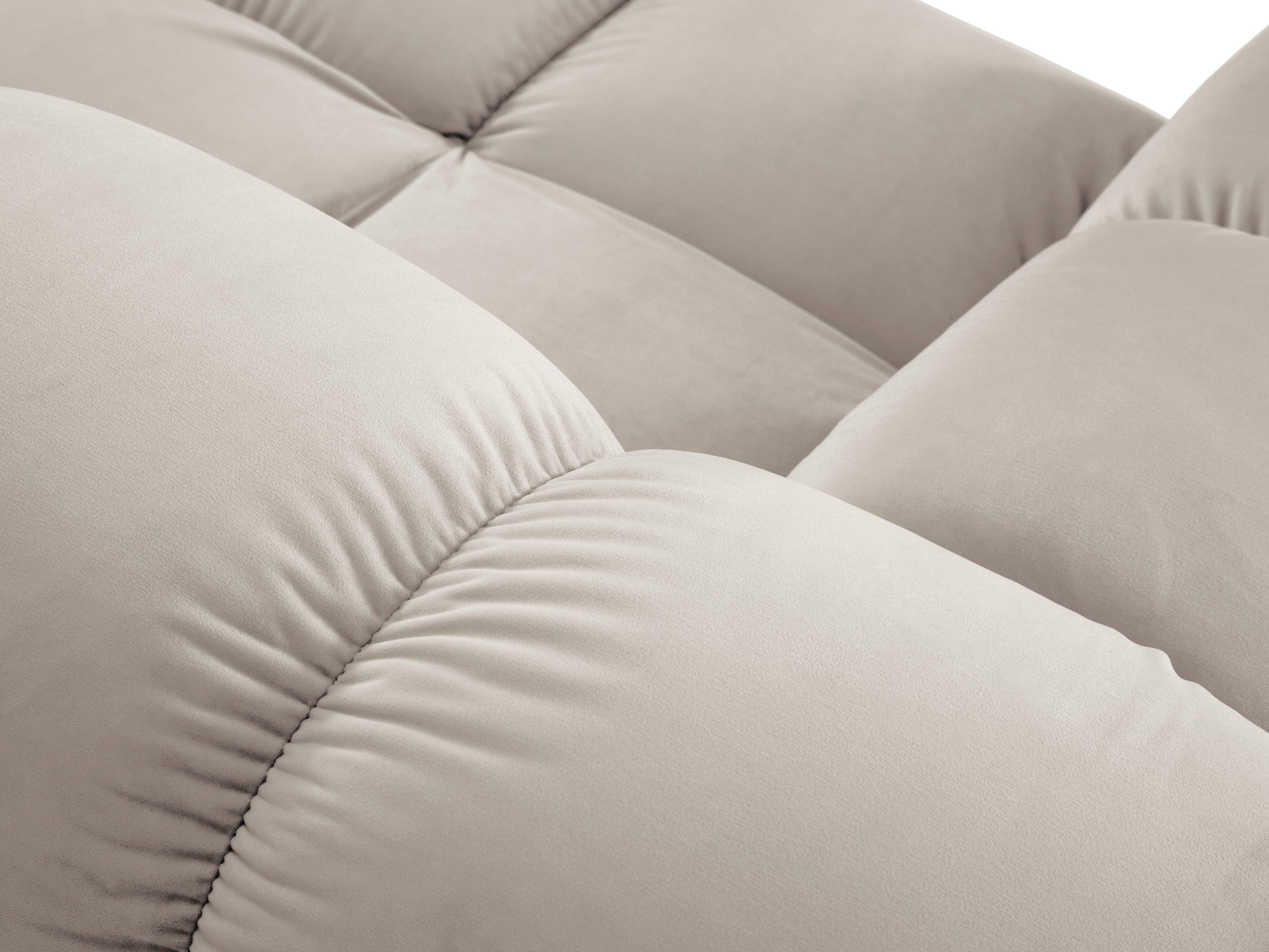 Sofa modułowa aksamitna prawostronna 4-osobowa TROPEA jasnobeżowy Milo Casa Eye on Design