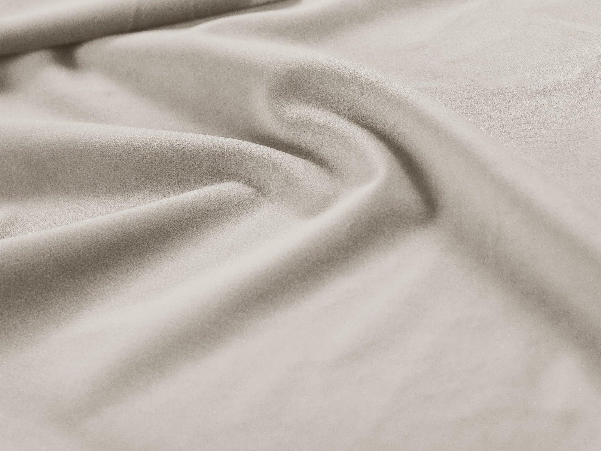 Sofa modułowa aksamitna prawostronna SKYLER beżowy - element końcowy Interieurs 86 Eye on Design