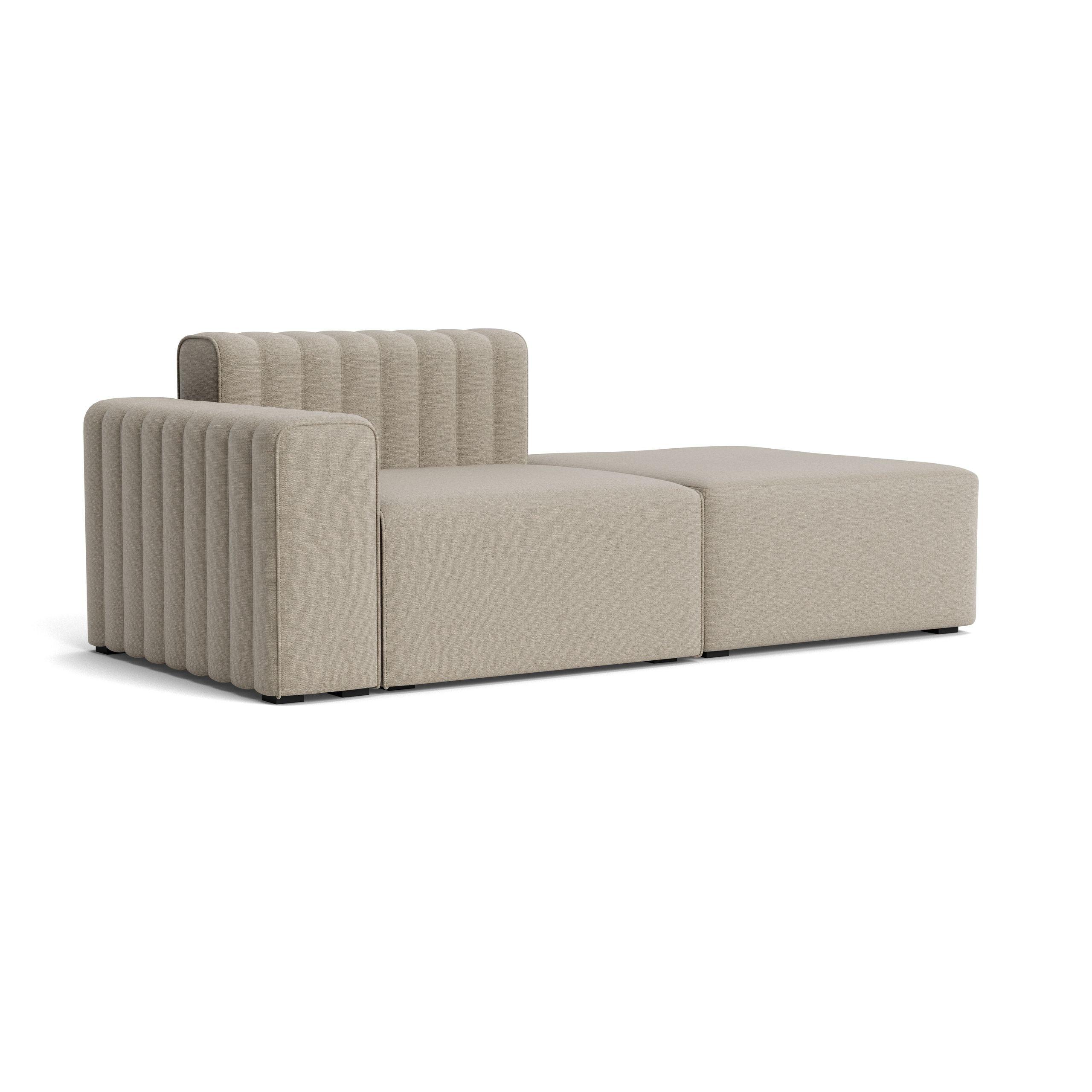 Sofa modułowa lewostronna RIFF len beżowy NORR11 Eye on Design