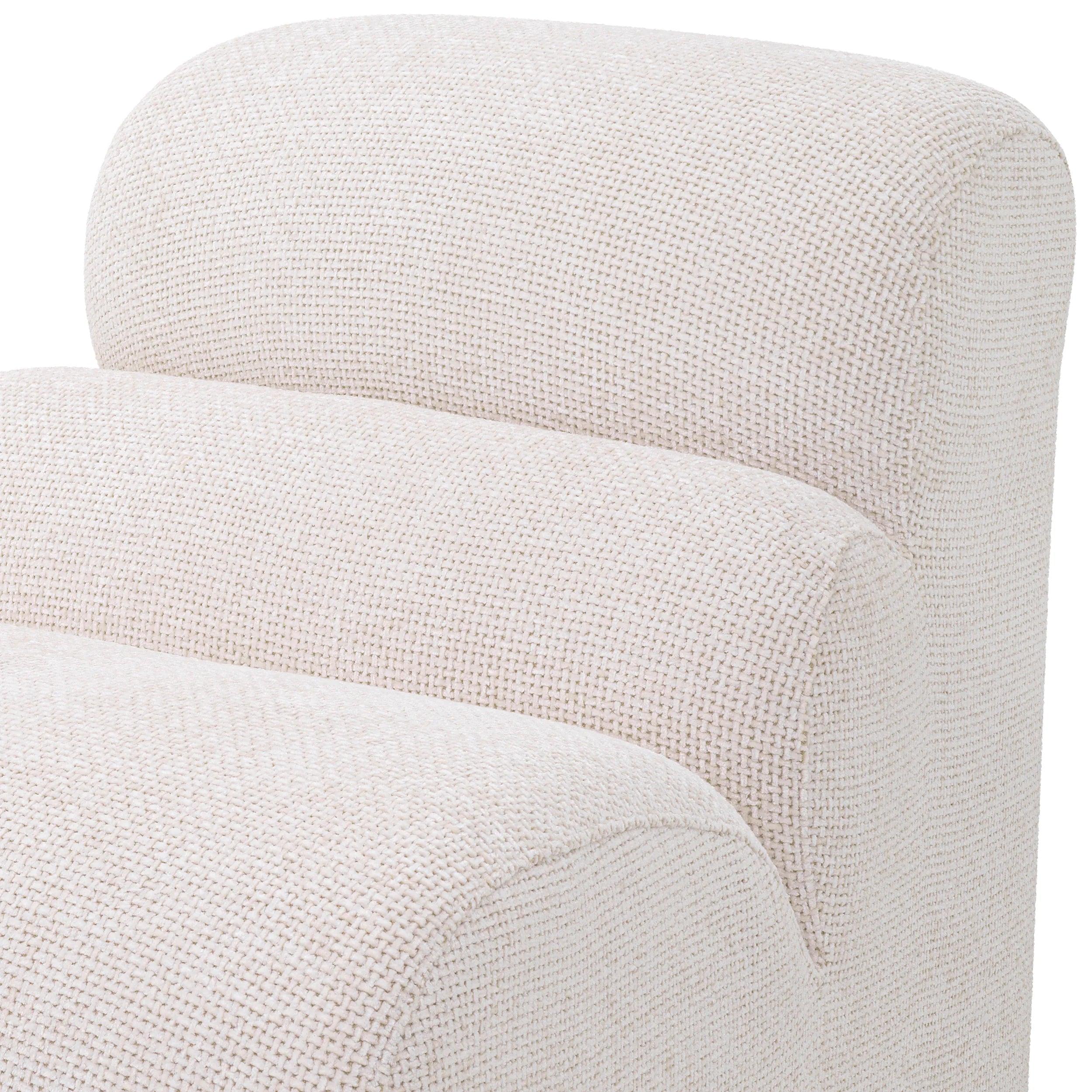 Sofa modułowa LINDAU - narożnik zewnętrzny biały Eichholtz Eye on Design