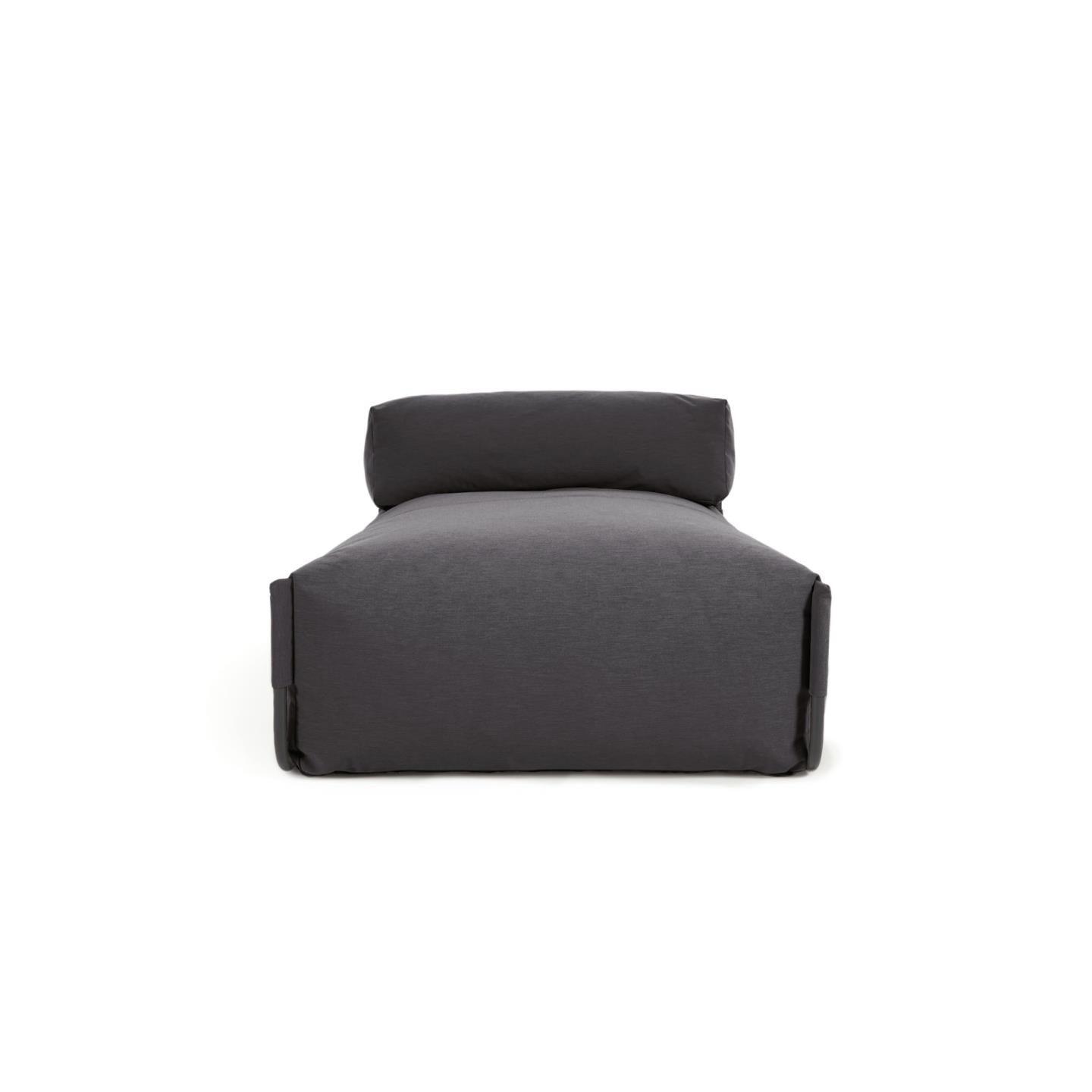 Sofa modułowa ogrodowa SQUARE - szezlong ciemnoszary La Forma Eye on Design