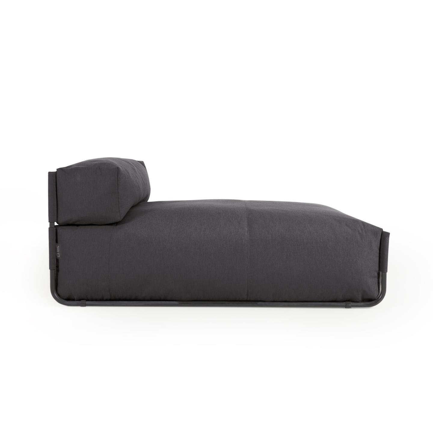 Sofa modułowa ogrodowa SQUARE - szezlong ciemnoszary La Forma Eye on Design