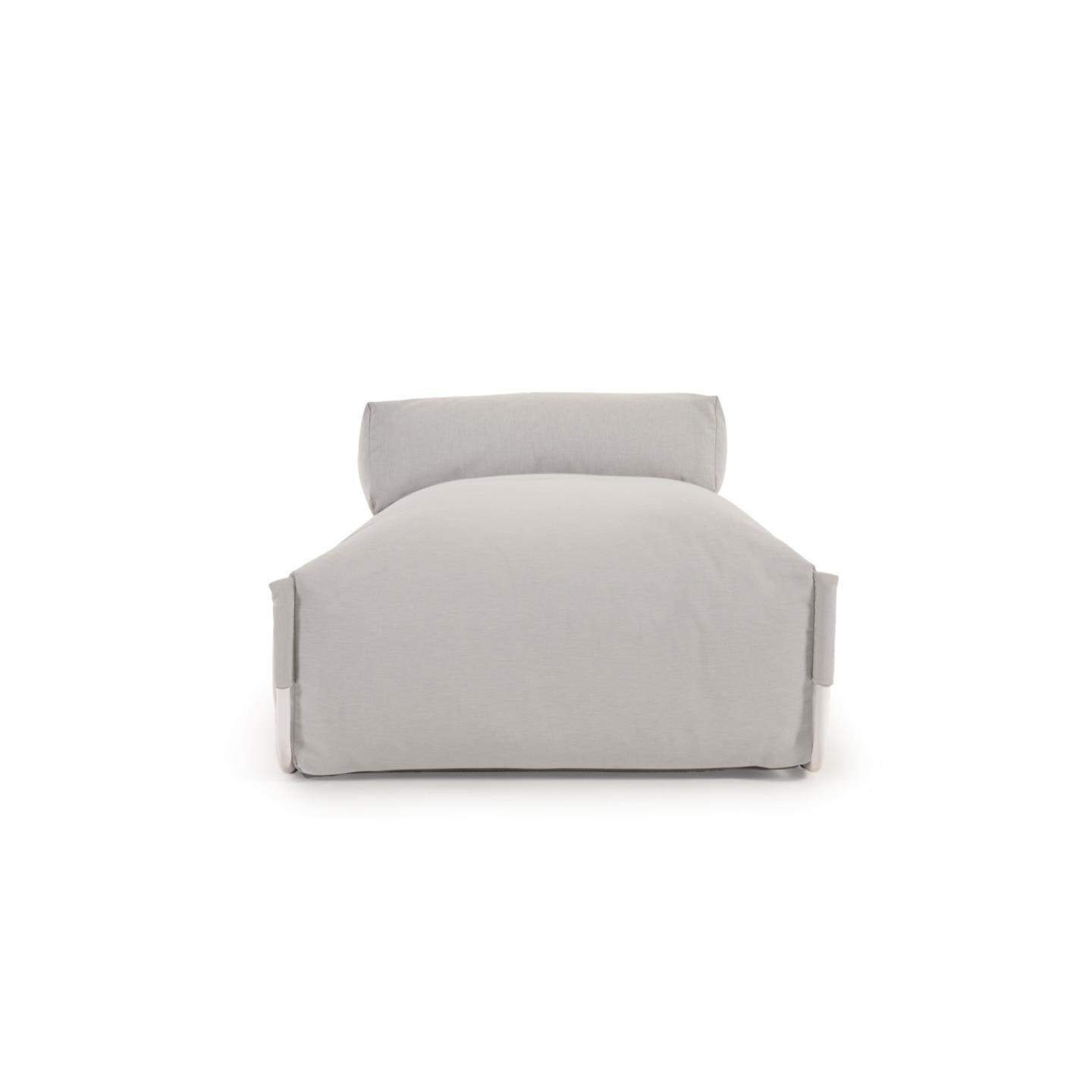 Sofa modułowa ogrodowa SQUARE - szezlong jasnoszary La Forma Eye on Design