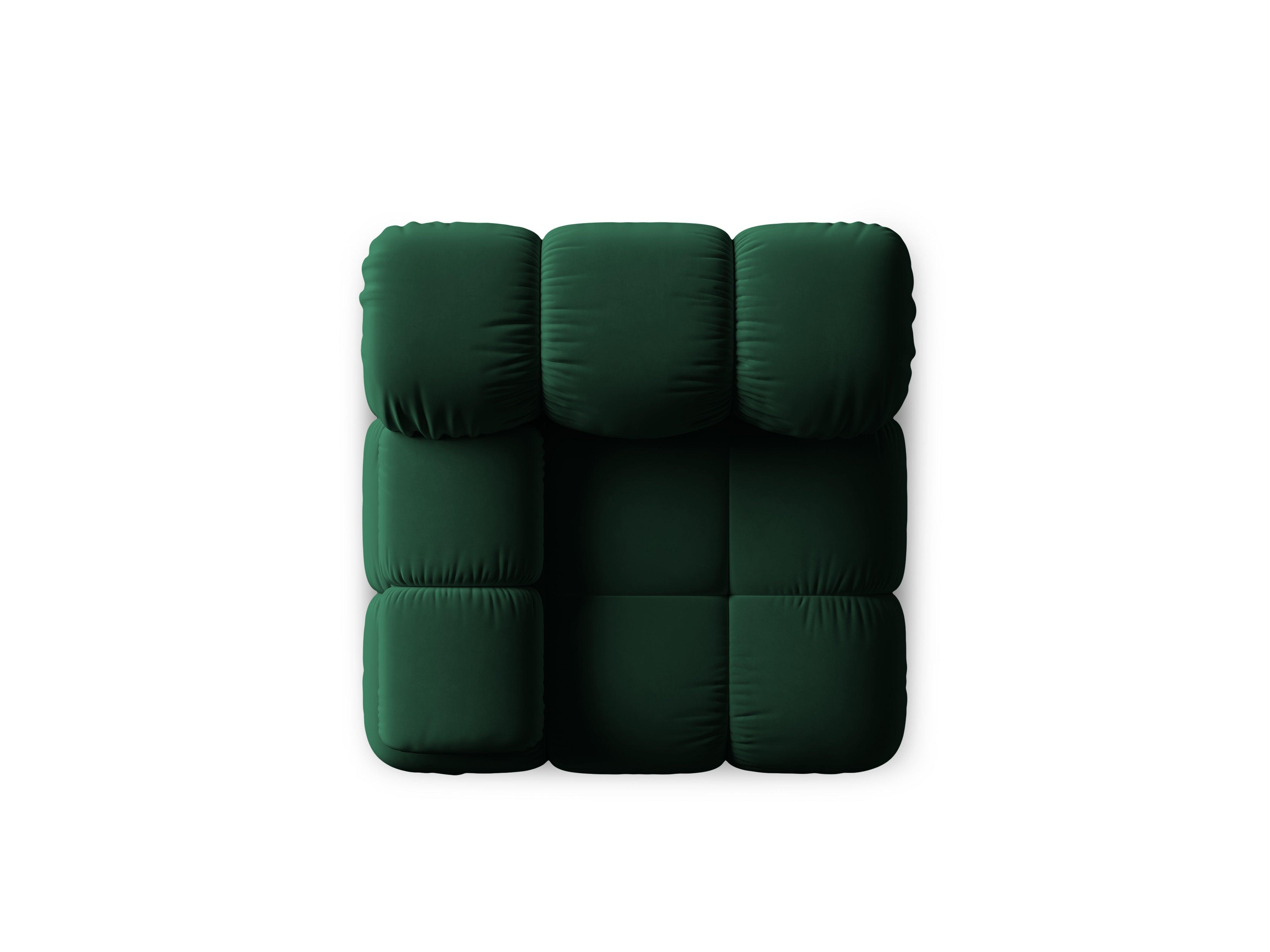 Sofa modułowa TROPEA - moduł lewostronny butelkowa zieleń Milo Casa Eye on Design