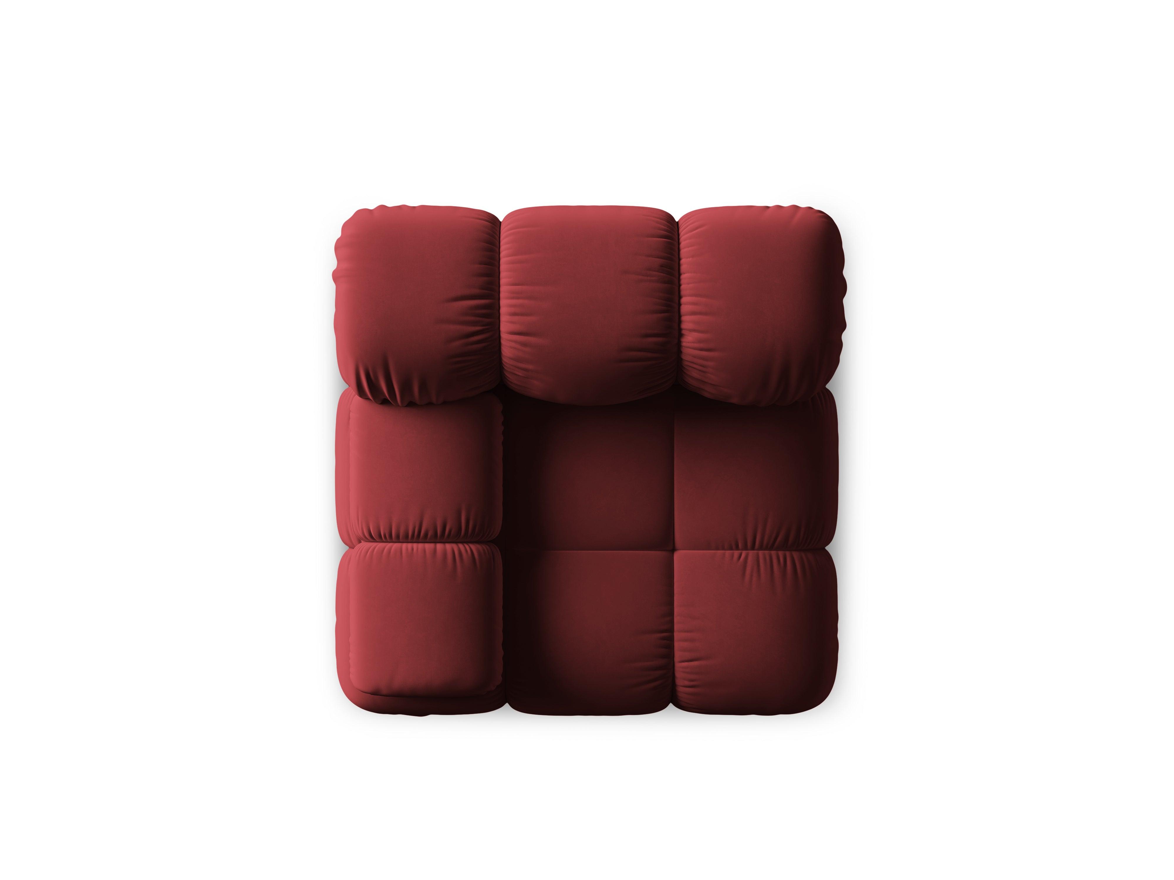 Sofa modułowa TROPEA - moduł lewostronny rubinowy Milo Casa Eye on Design