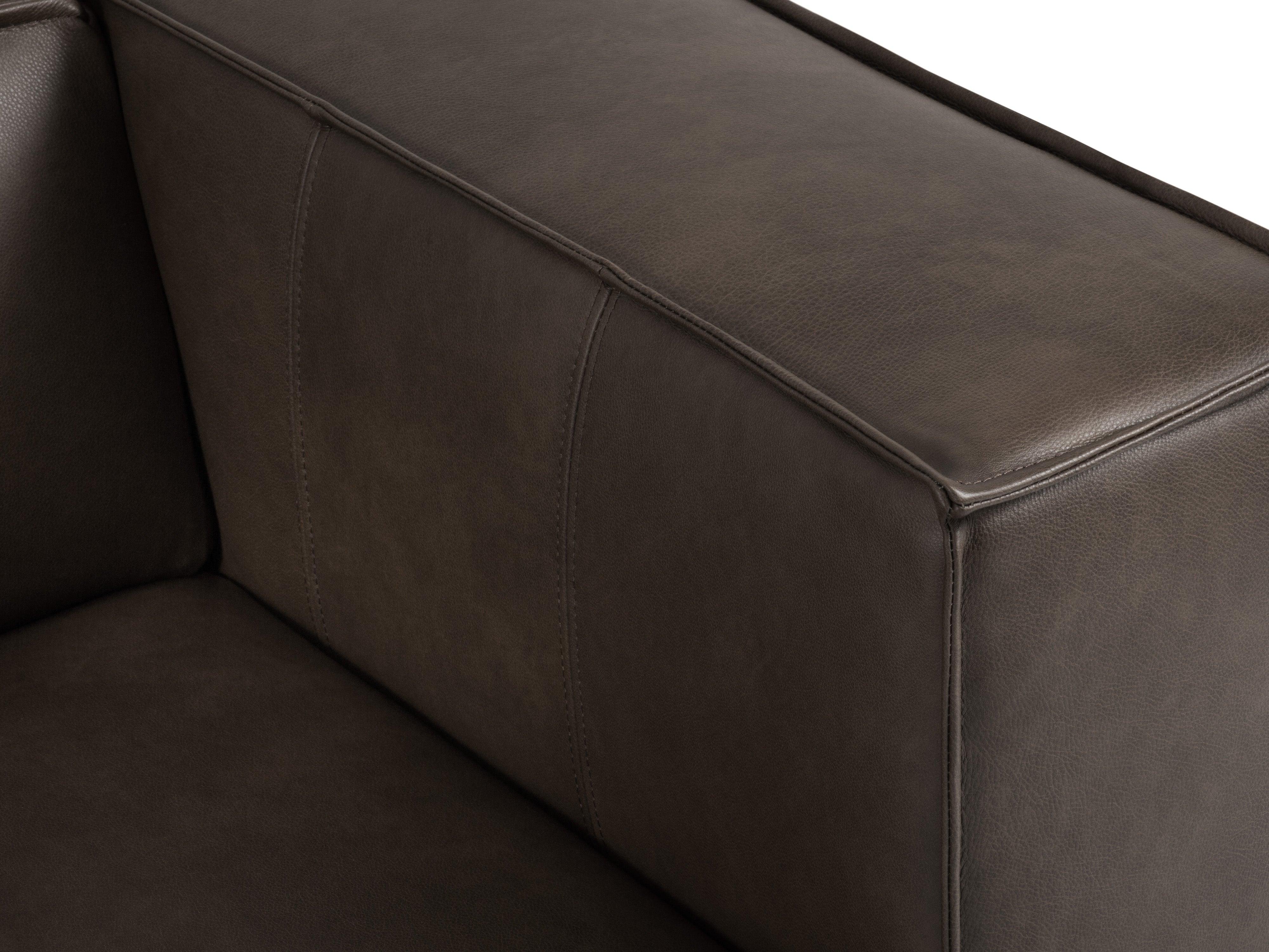 Sofa narożna skórzana MADAME oliwkowy brąz Windsor & Co Eye on Design
