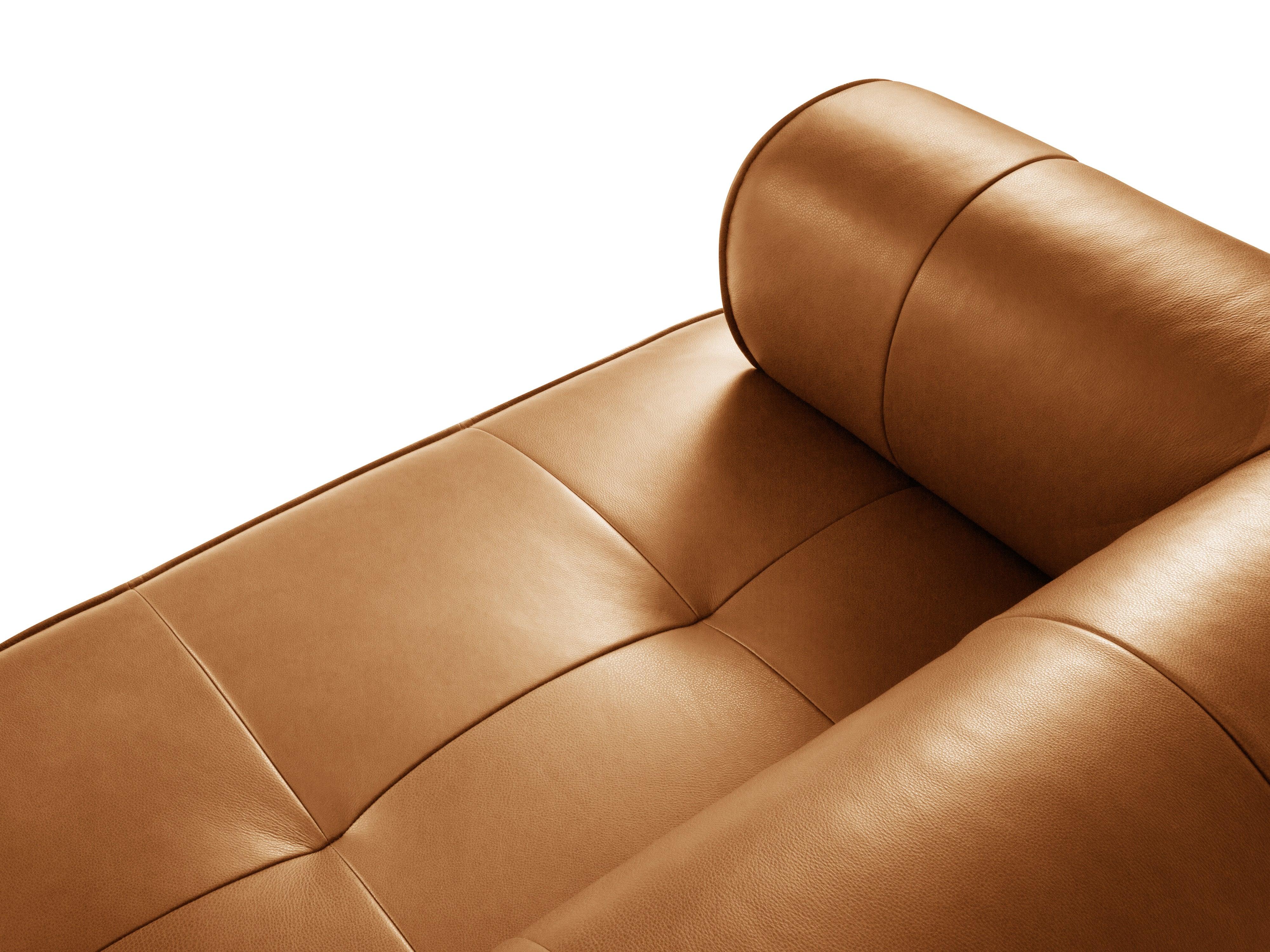 Sofa skórzana 4-osobowa LILY koniakowy Maison Heritage Eye on Design