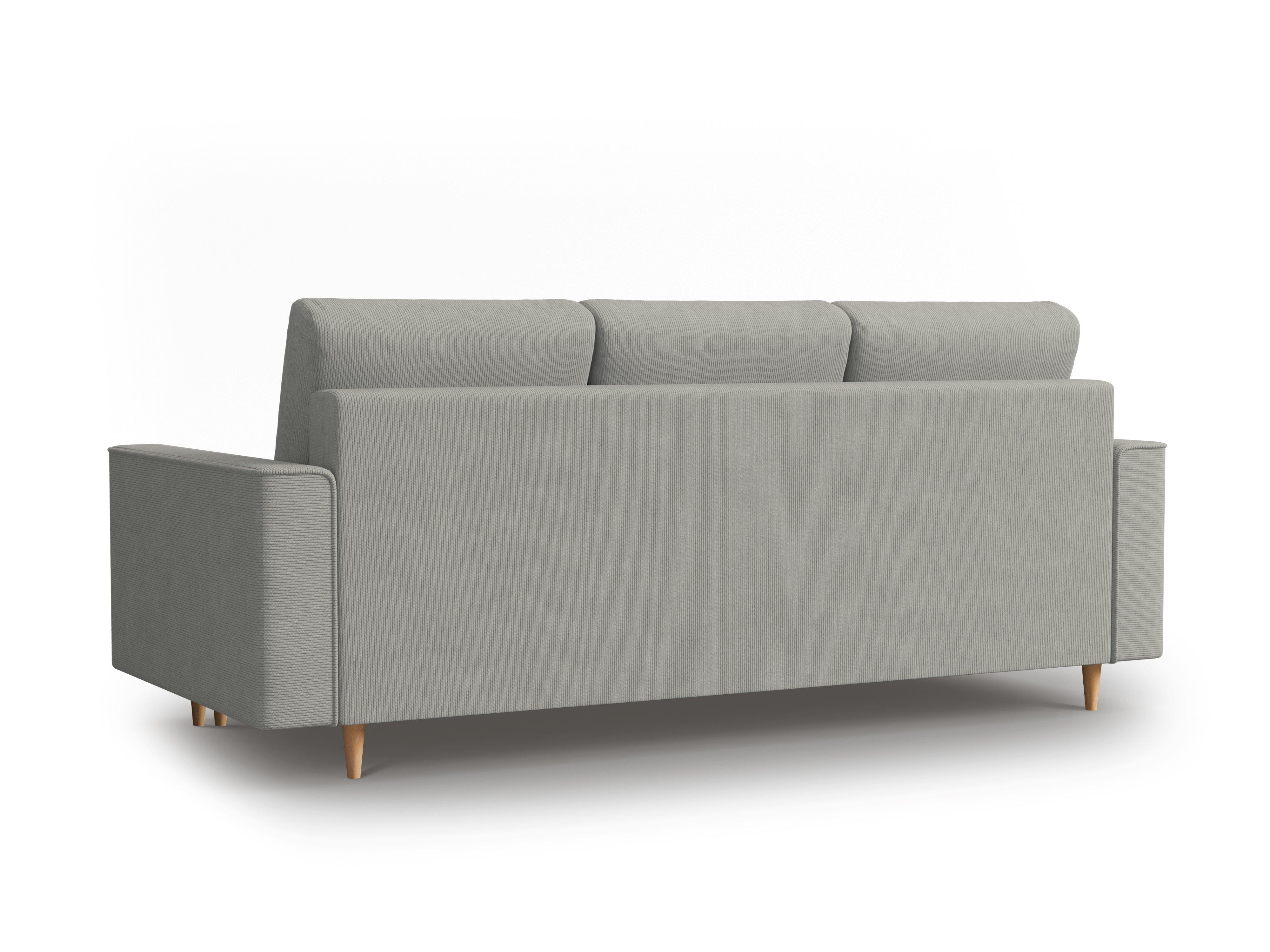 Sofa sztruksowa z funkcją spania CARTADERA jasnoszary Mazzini Sofas Eye on Design