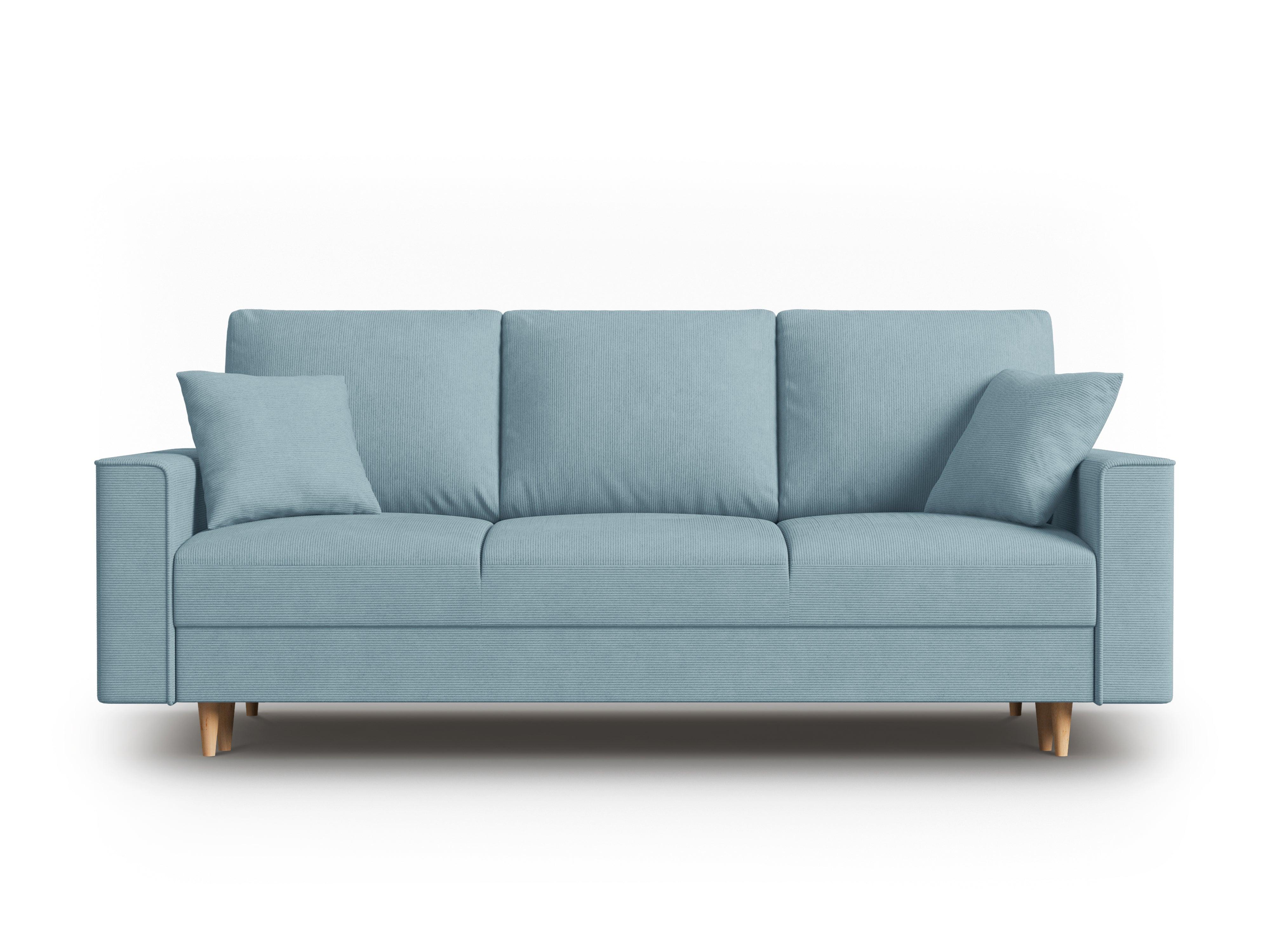 Sofa sztruksowa z funkcją spania CARTADERA niebieski Mazzini Sofas Eye on Design