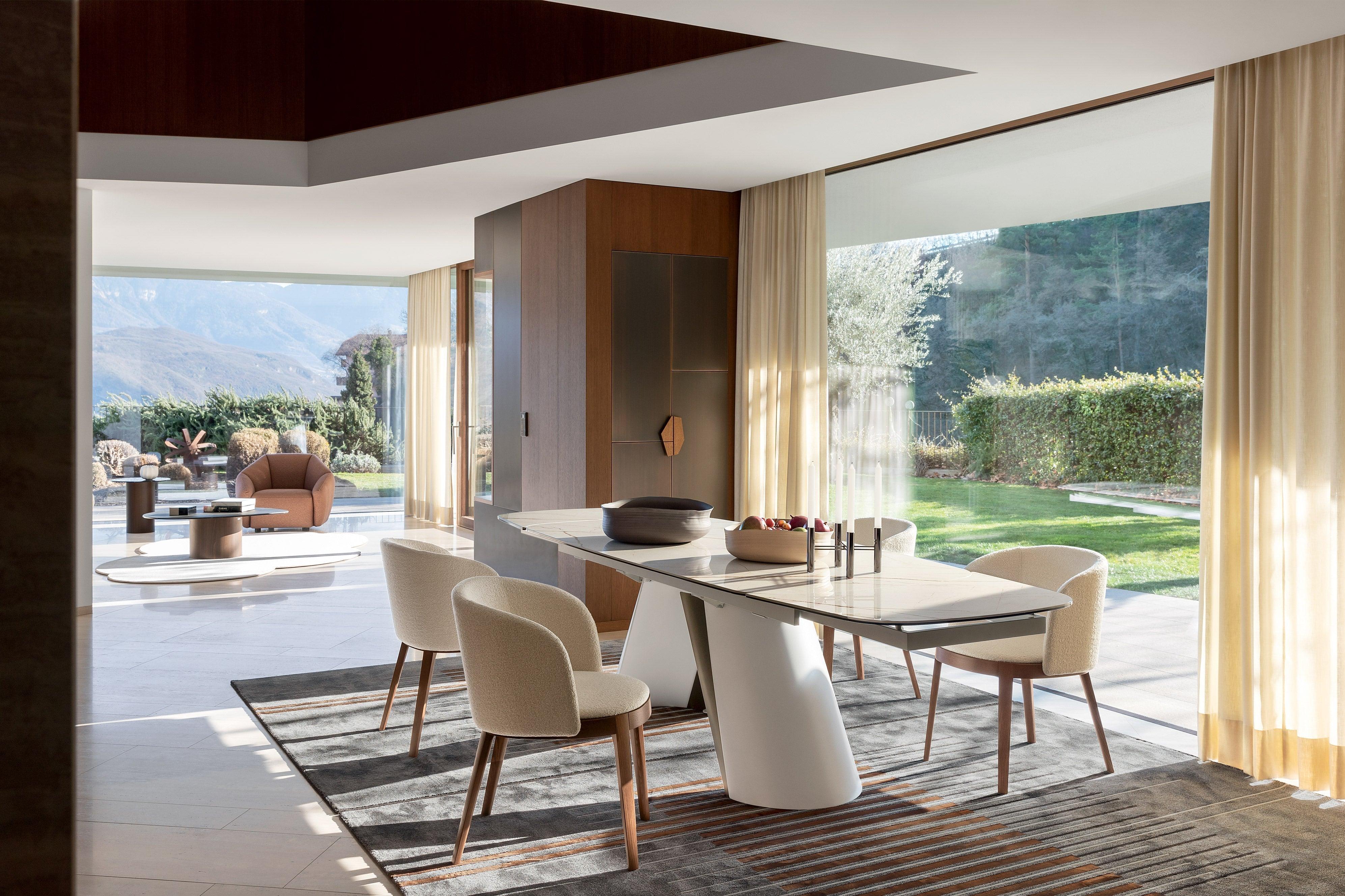 Stół elipsa rozkładany APIAN antracytowy marmur Calligaris Eye on Design