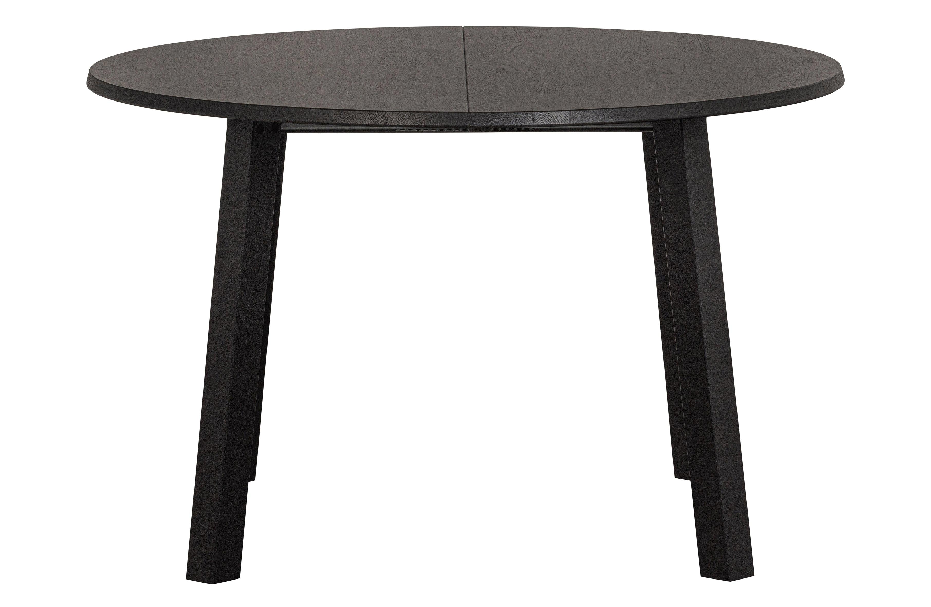 Stół okrągły rozkładany LANGE czarny dąb Woood Exclusive Eye on Design