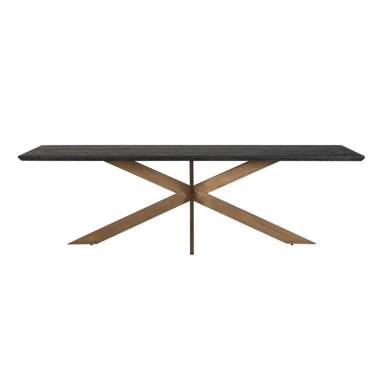 Stół prostokątny BLACKBONE mosiężny Richmond Interiors Eye on Design