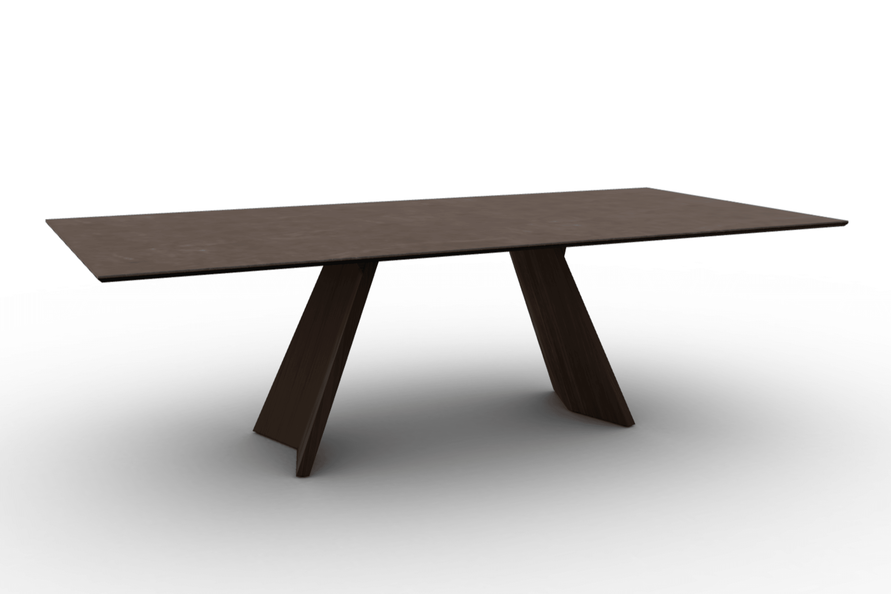 Stół prostokątny ICARO brązowa ceramika Calligaris Eye on Design