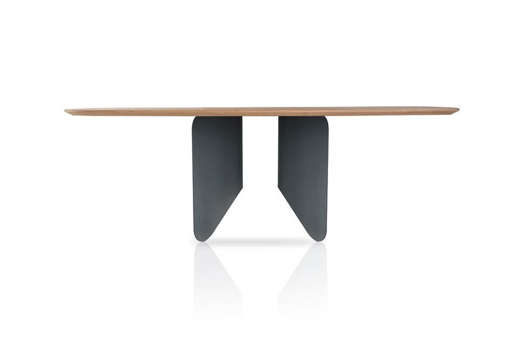 Stół ROOTS lity dąb z metalową podstawą Nobonobo Eye on Design