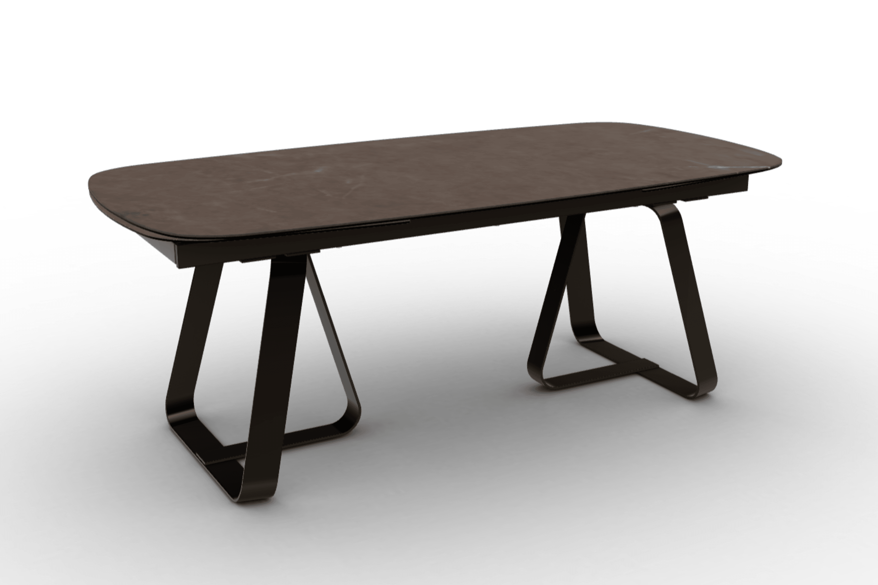 Stół rozkładany SUNSHINE brązowa ceramika Calligaris matowy brąz matowy brąz Eye on Design