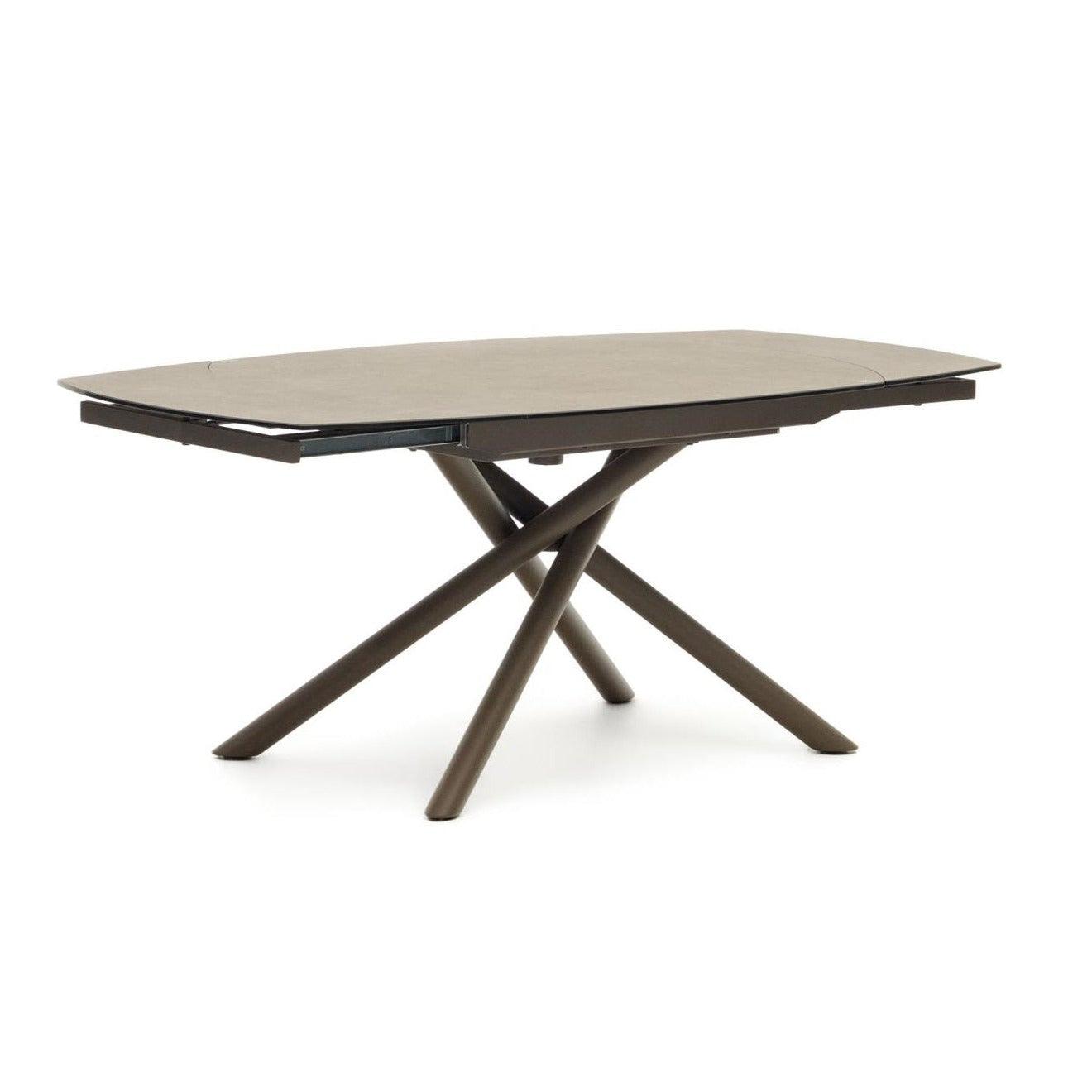 Stół rozkładany YODALIA brązowy z porcelanowym blatem La Forma Eye on Design