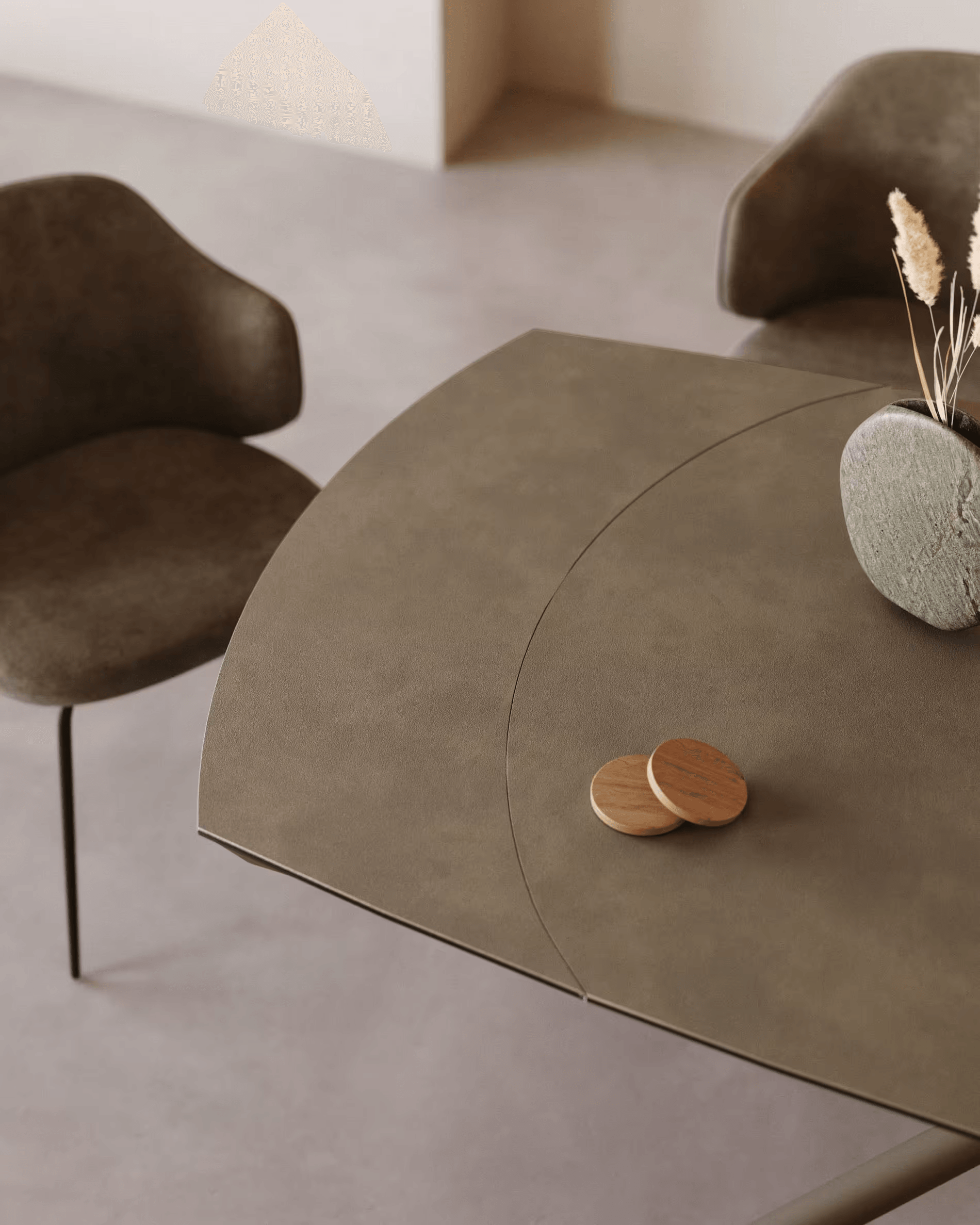Stół rozkładany YODALIA brązowy z porcelanowym blatem La Forma Eye on Design