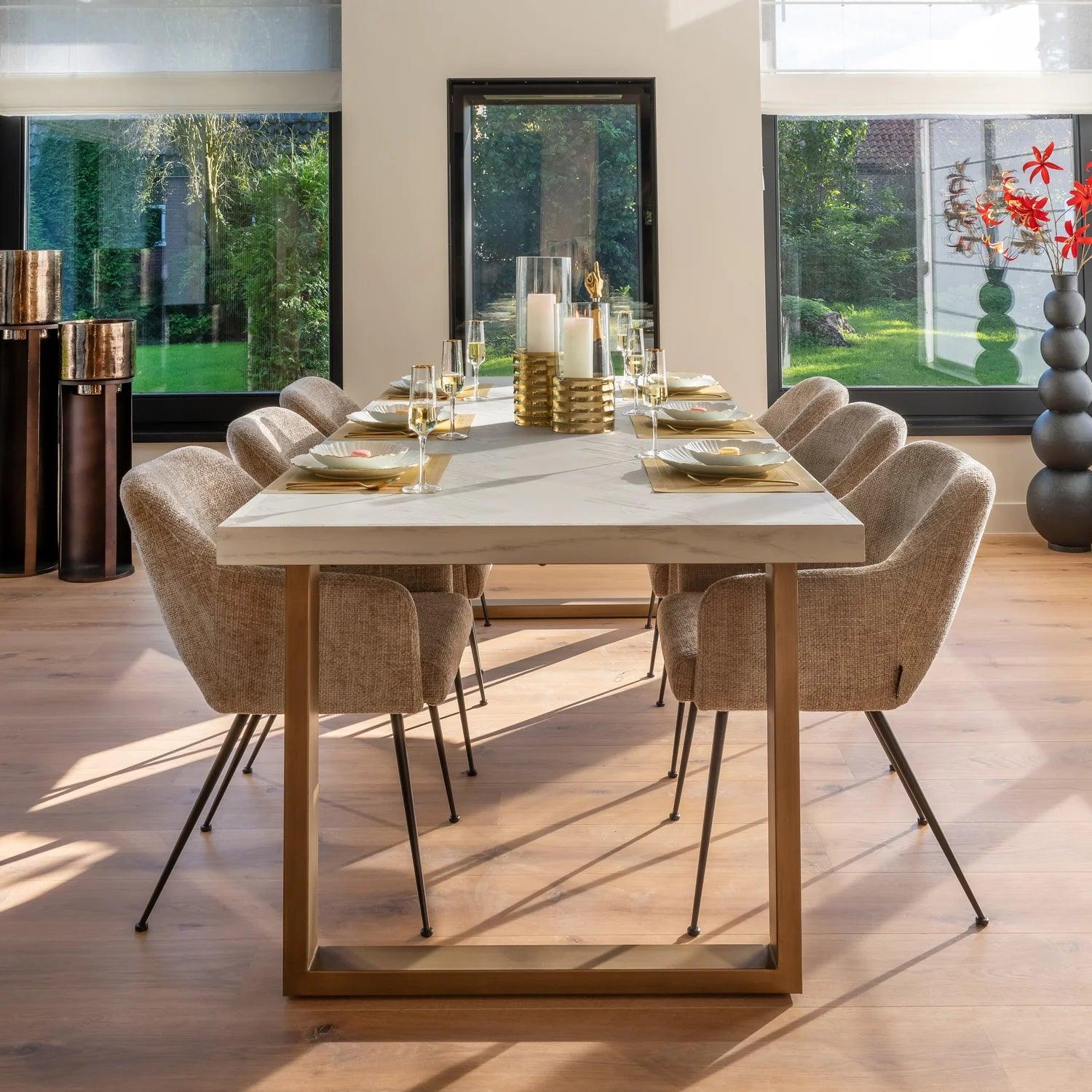 Stół WHITEBONE mosiężny Richmond Interiors Eye on Design