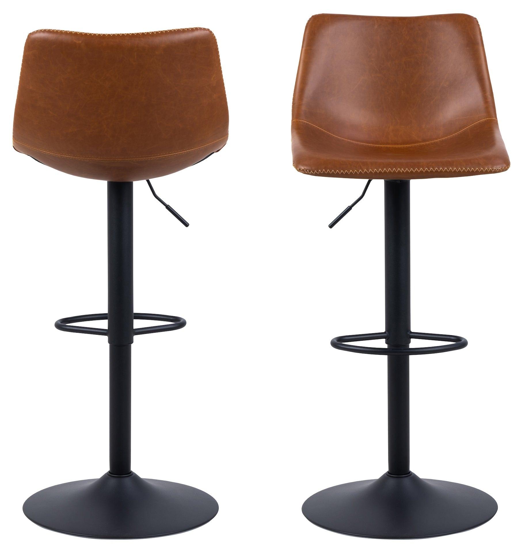 Stołek barowy ALVA brandy ekoskóra Home Essentials Eye on Design