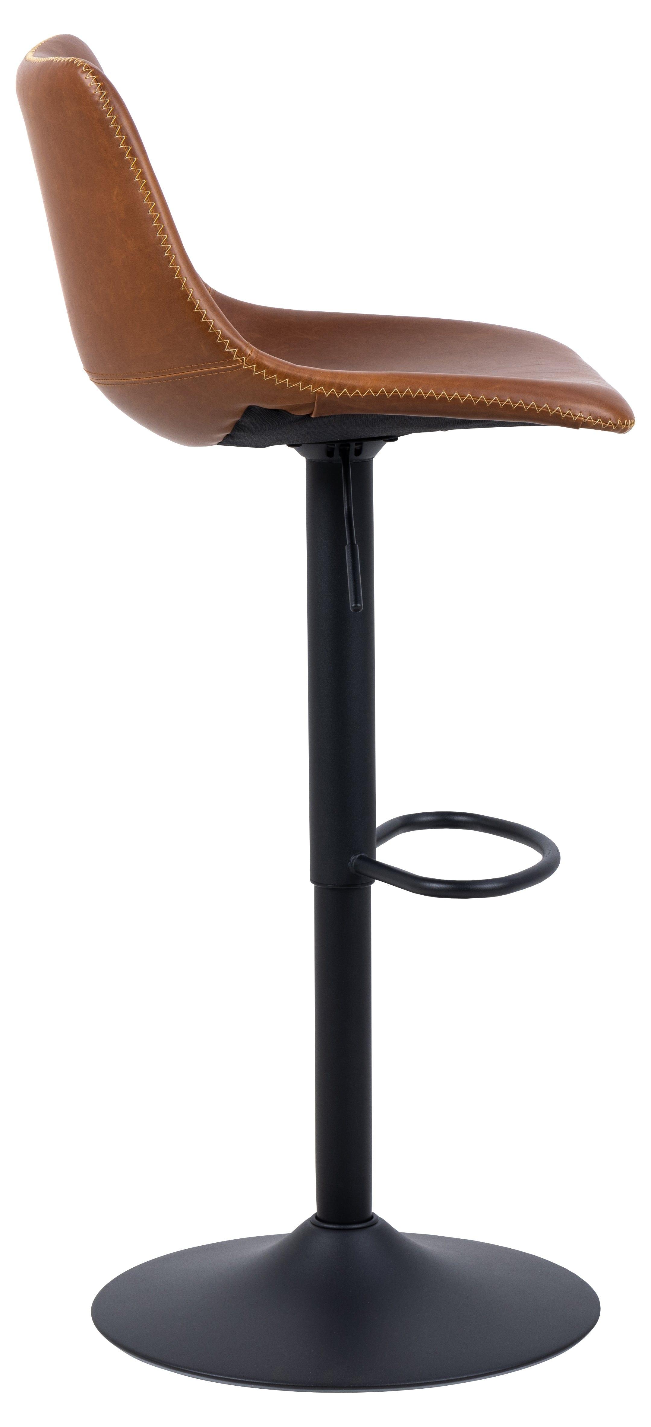 Stołek barowy ALVA brandy ekoskóra Home Essentials Eye on Design