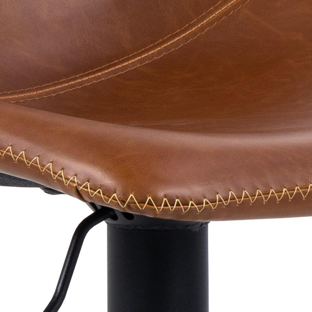 Stołek barowy ALVA brandy ekoskóra Home Essentials Eye on Design