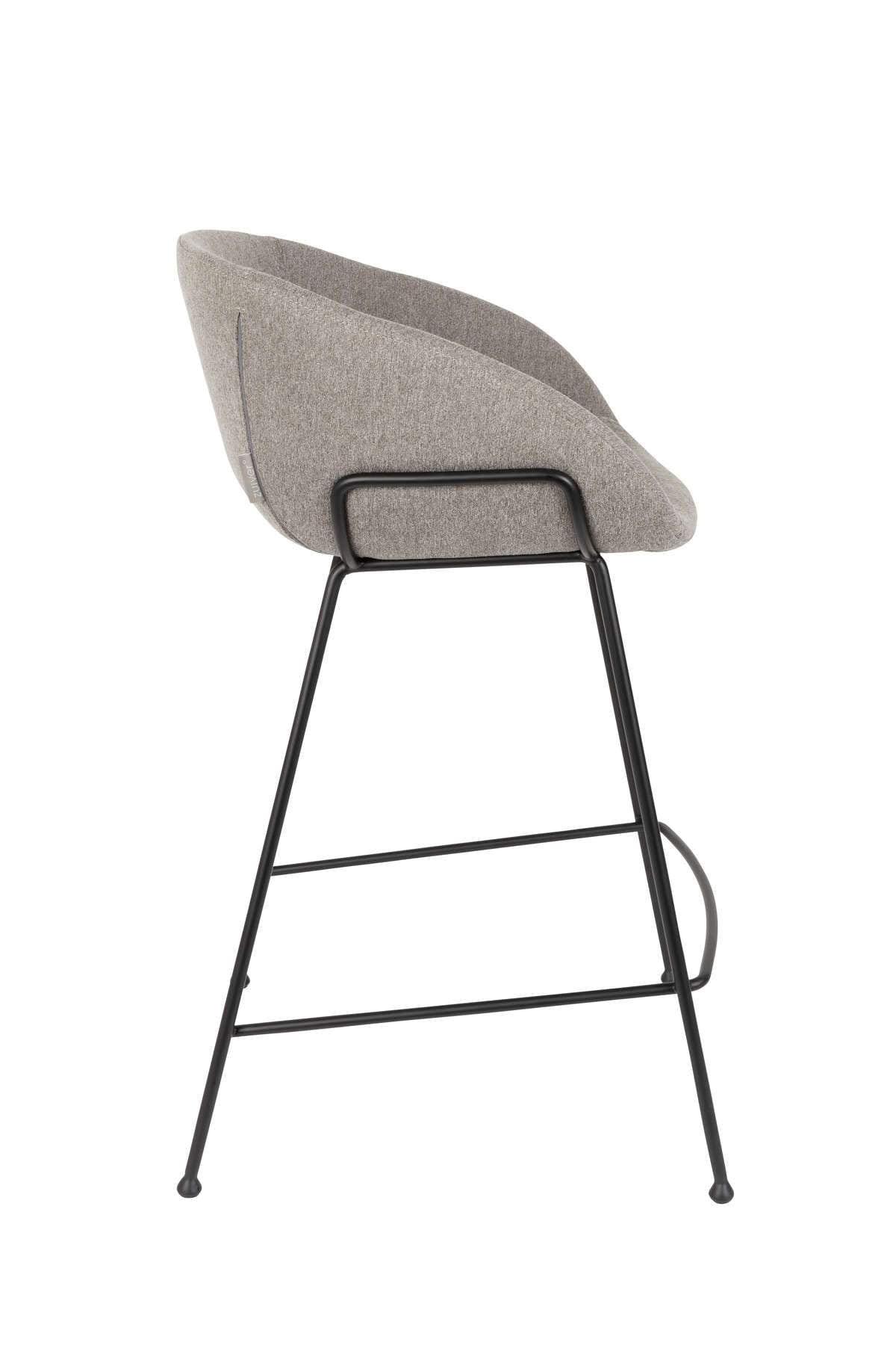 Stołek barowy niski FESTON szary Zuiver Eye on Design