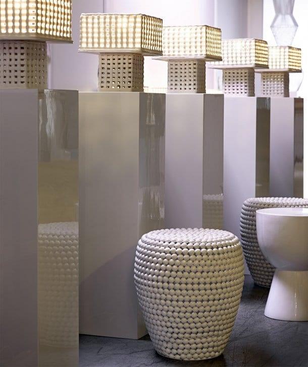 Stołek DOT biały Pols Potten Eye on Design