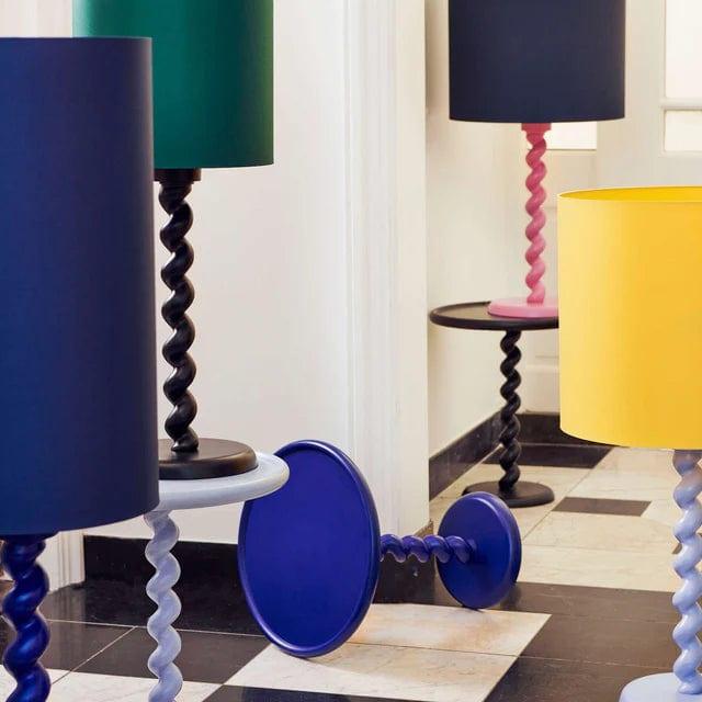 Stolik boczny TWISTER ciemnoniebieski Pols Potten Eye on Design