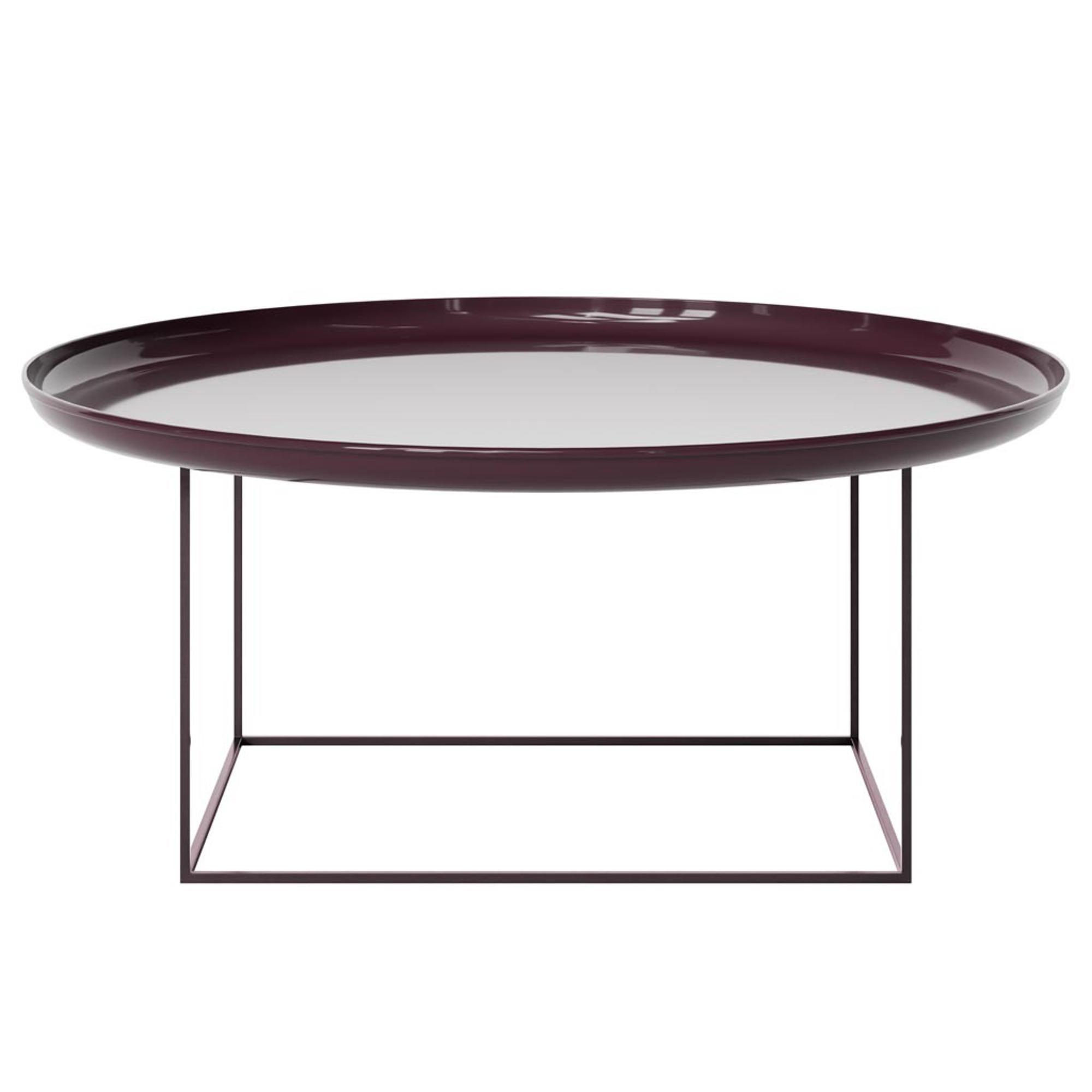 Stolik kawowy DUKE bordowy lakierowany NORR11 L Eye on Design