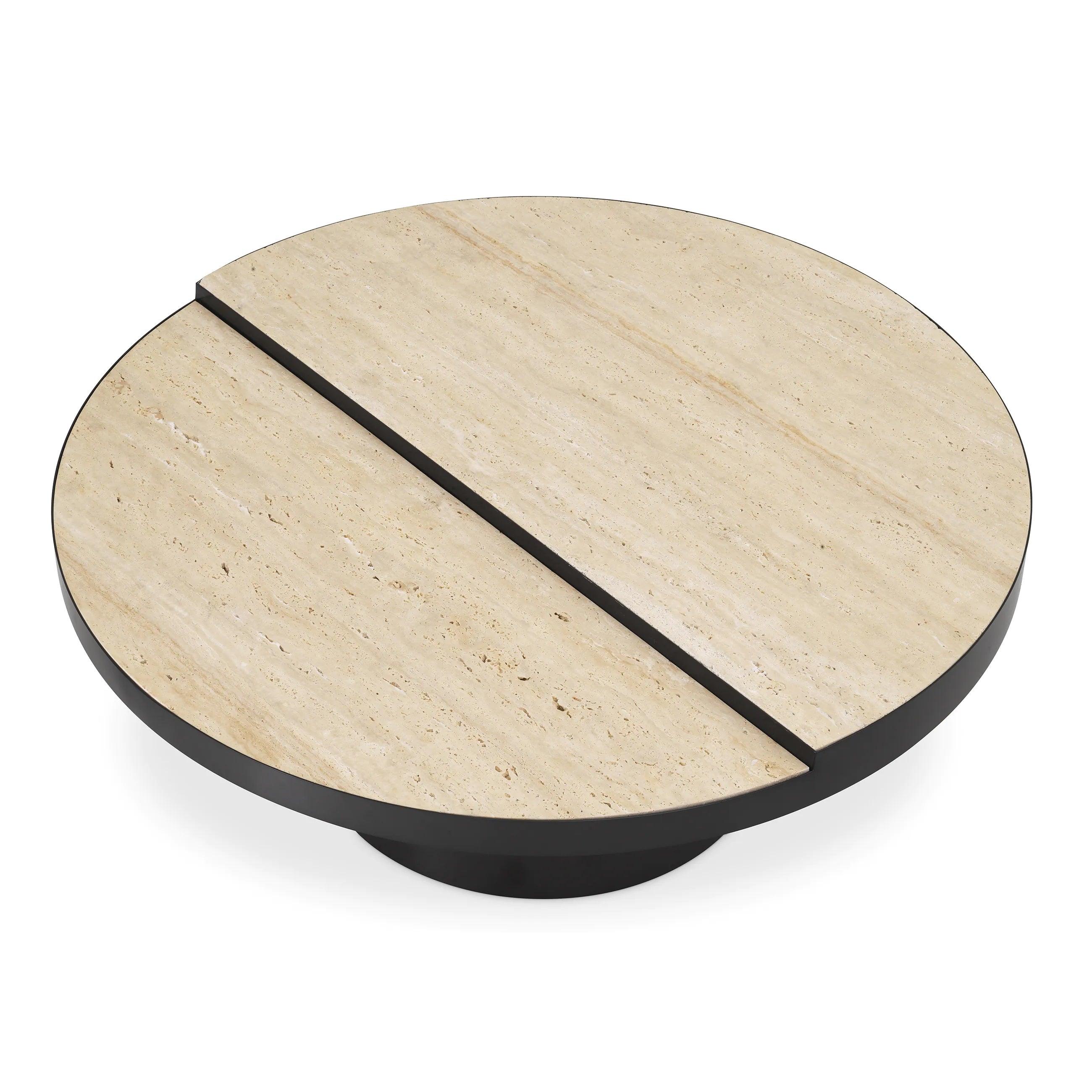Stolik kawowy EXCELSIOR trawertyn Eichholtz Eye on Design