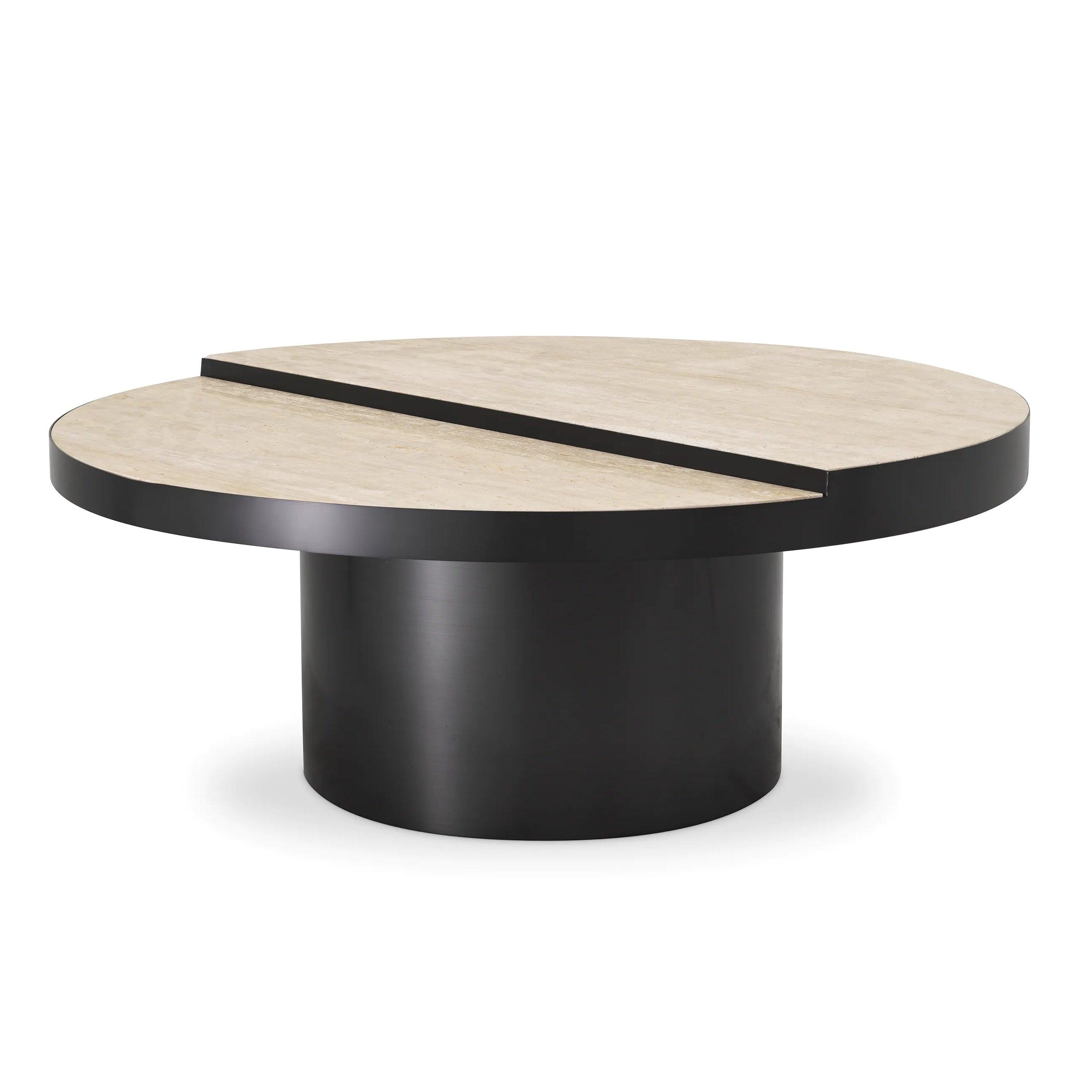 Stolik kawowy EXCELSIOR trawertyn Eichholtz Eye on Design