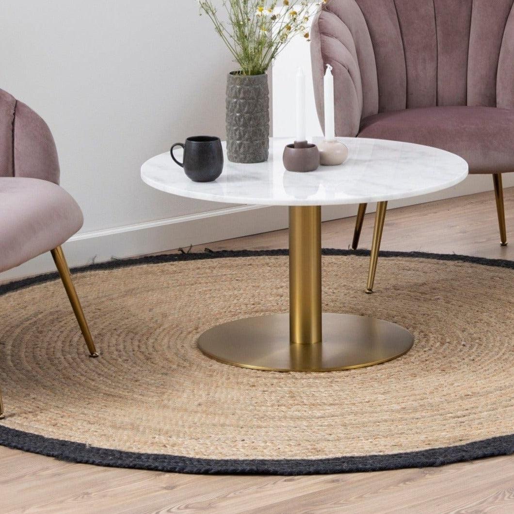 Stolik kawowy LUCA mosiężny Home Essentials Eye on Design