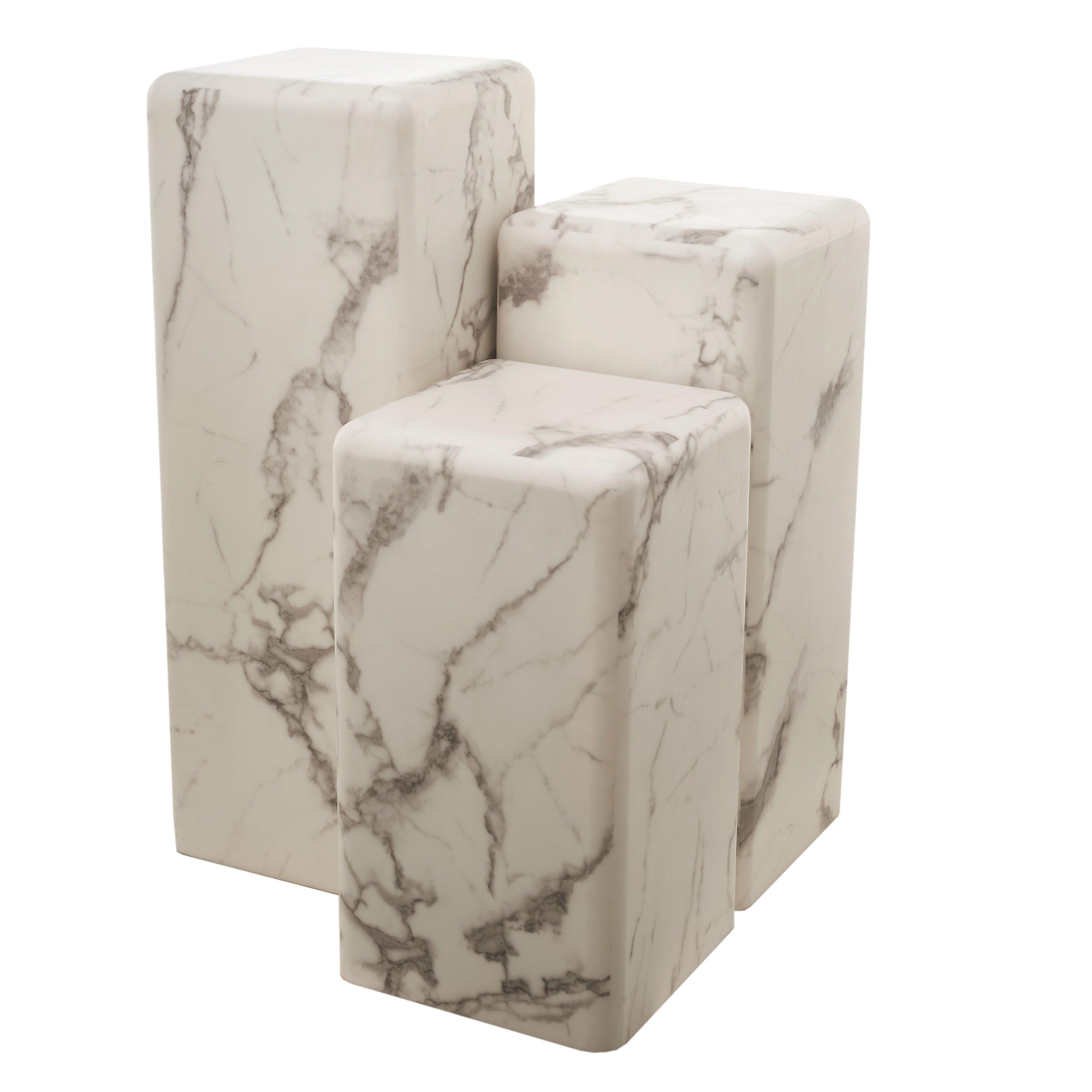 Stolik MARBLE LOOK biały Pols Potten Eye on Design