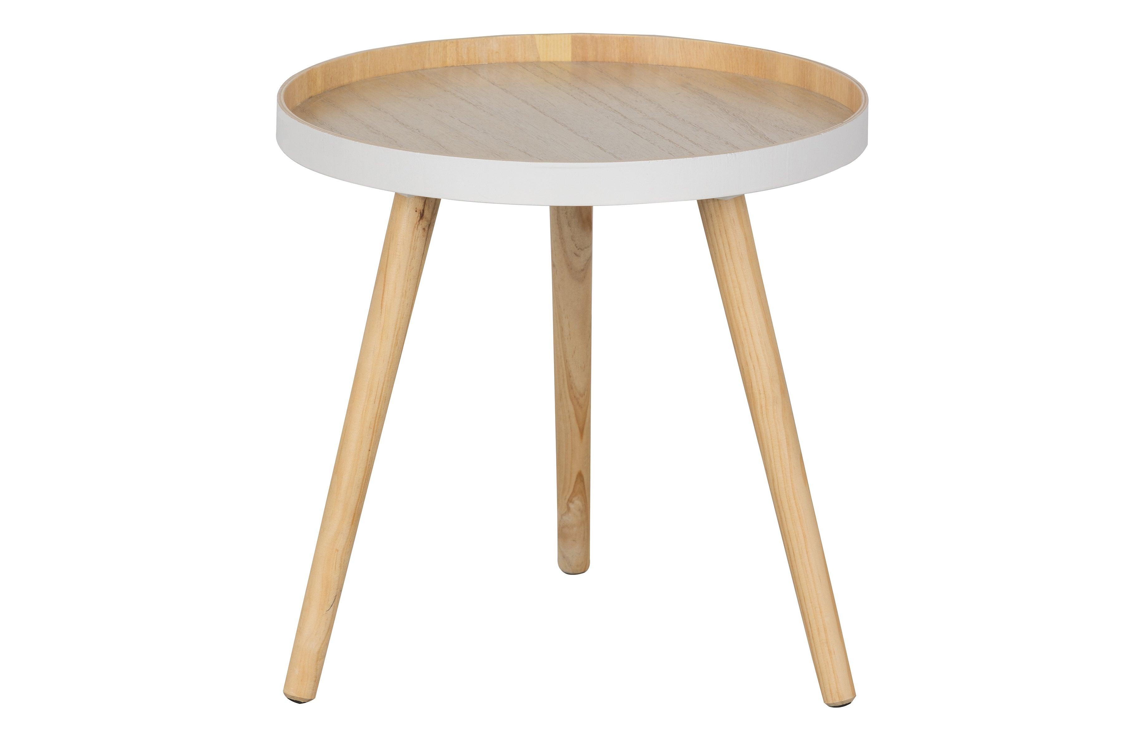 Stolik SASHA biały Woood Eye on Design
