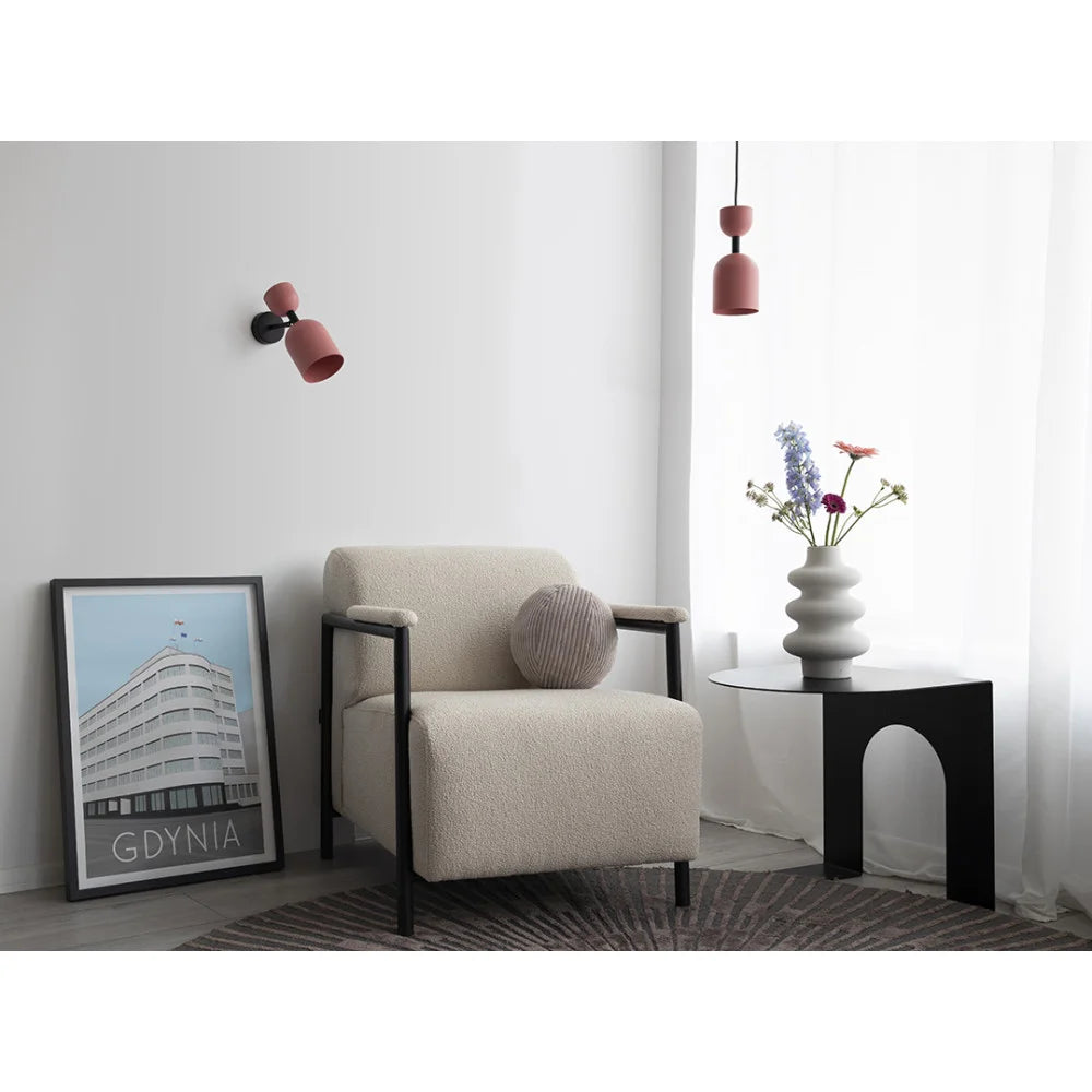 SUPURU wall lamp in red-orange