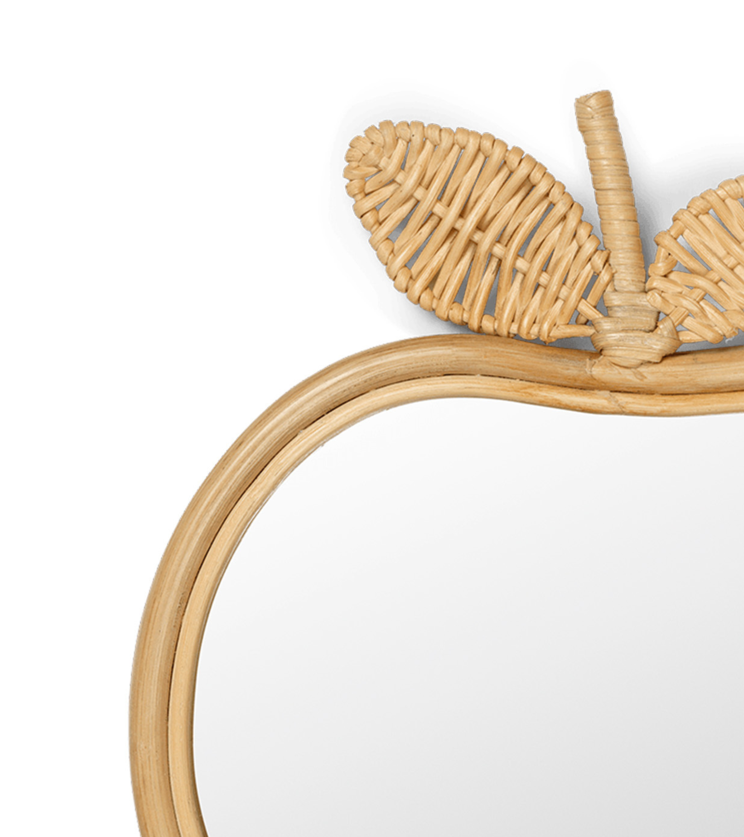 APPLE rattan mirror