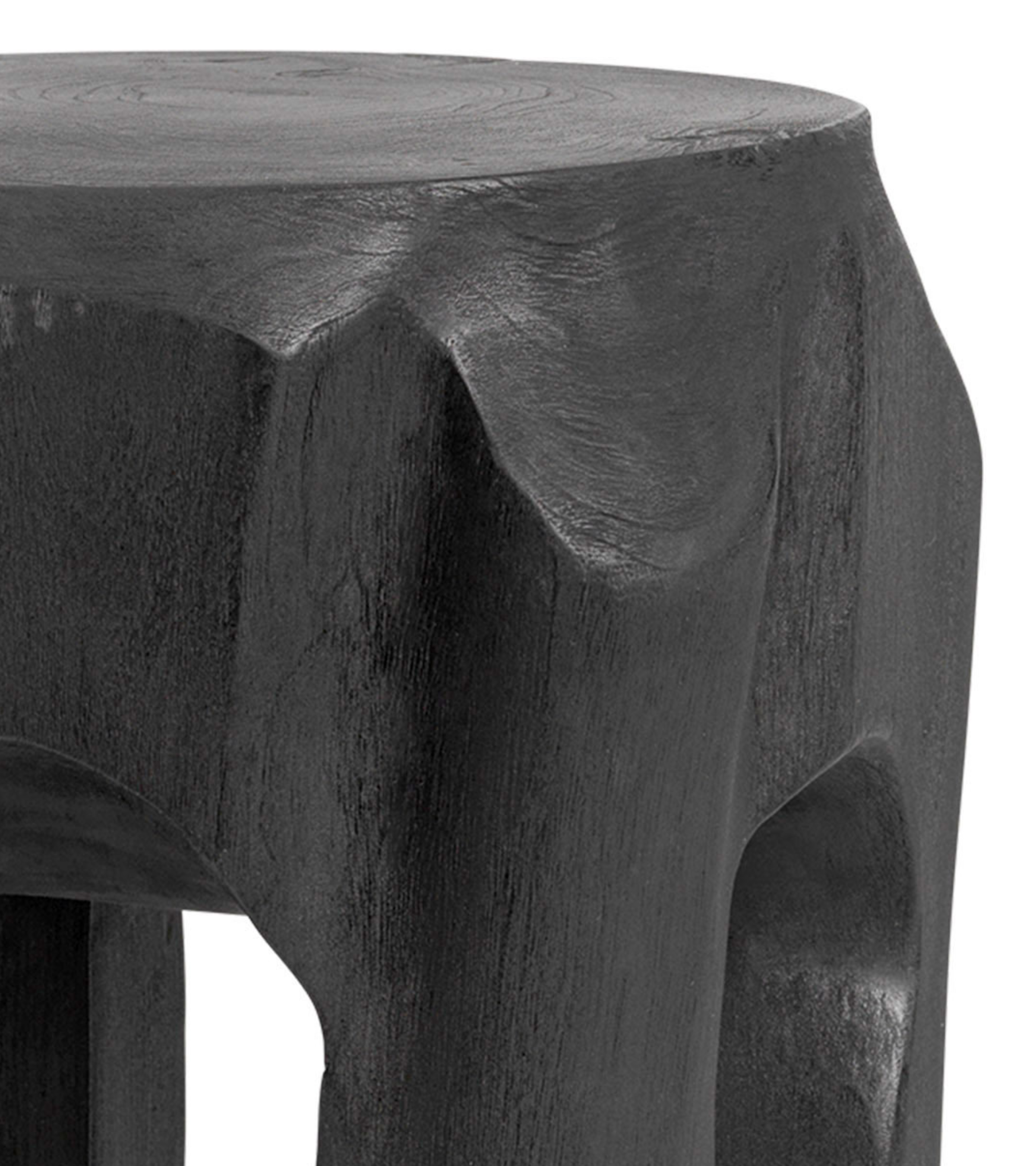 ROOT stool with black teak tree roots