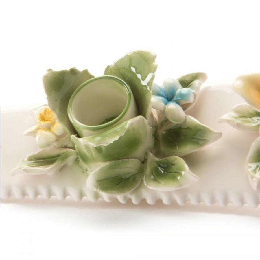Świecznik FLOWER ATTITUDE THE SAW porcelanowy Seletti Eye on Design
