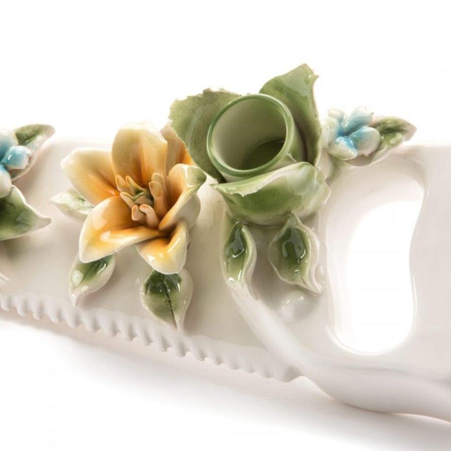 Świecznik FLOWER ATTITUDE THE SAW porcelanowy Seletti Eye on Design
