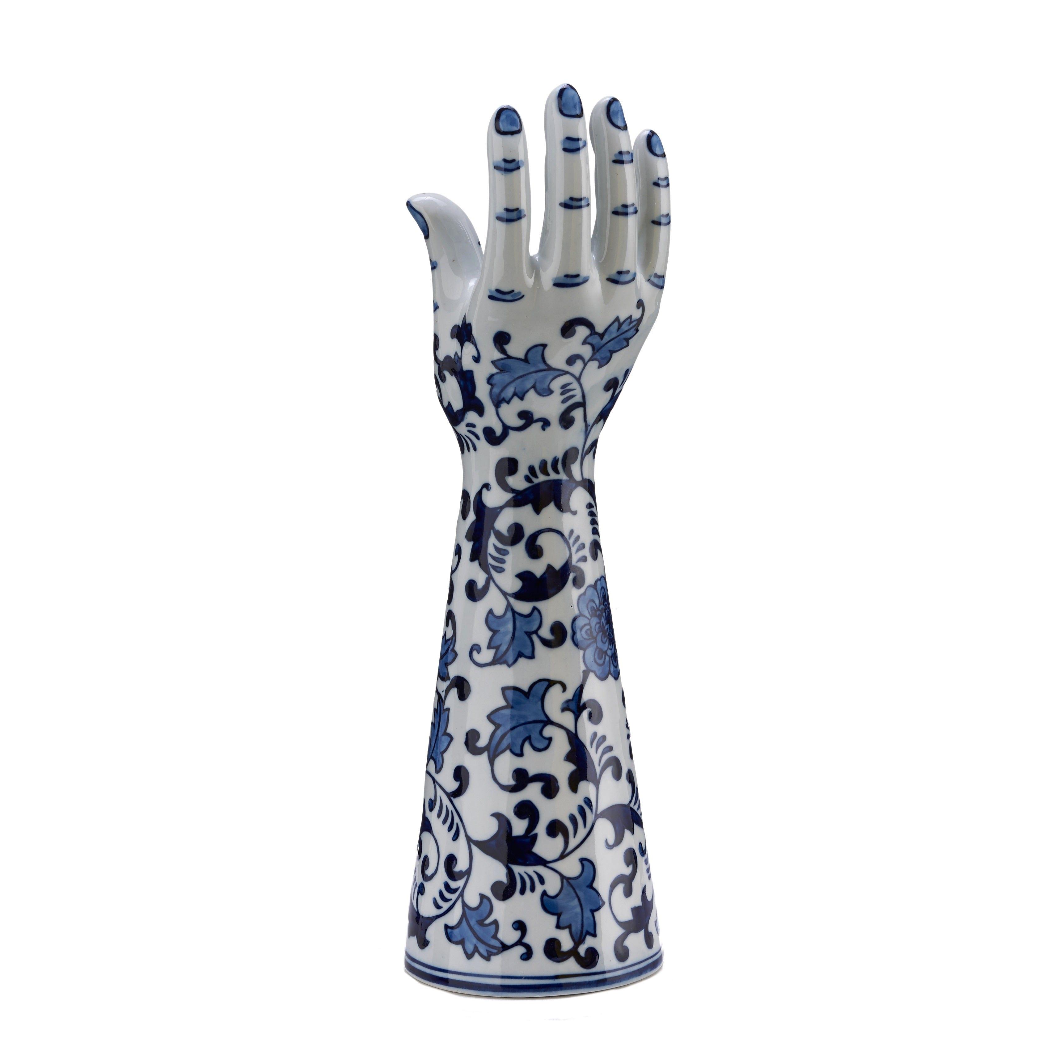 Świecznik HANDS UP niebieski Pols Potten Eye on Design