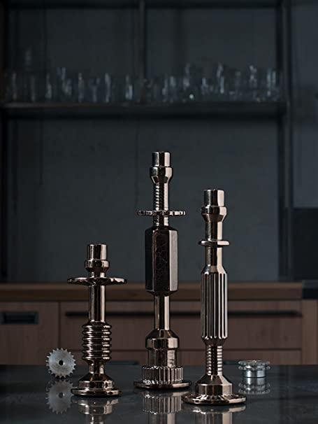 Świecznik MACHINE COLLECTION TRANSMISSION #3 metalizowany Seletti Eye on Design