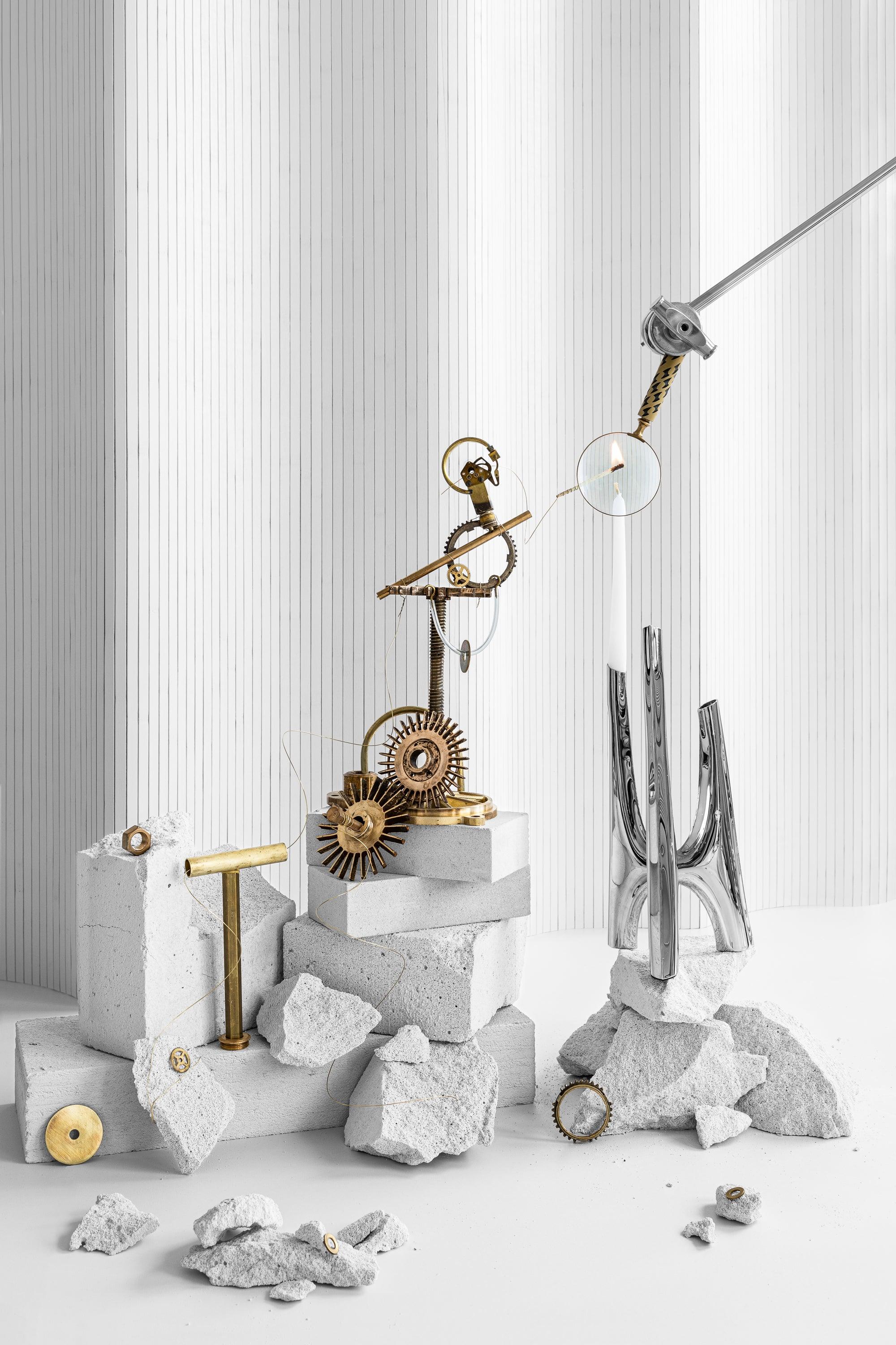 Świecznik TRIGLAV inox Zieta Studio Eye on Design