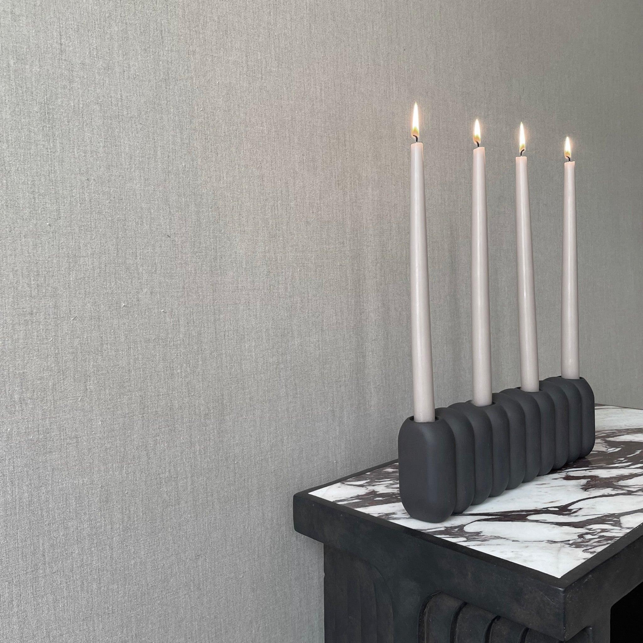 Świecznik TUBE ciemnobrązowy 101 Copenhagen Eye on Design