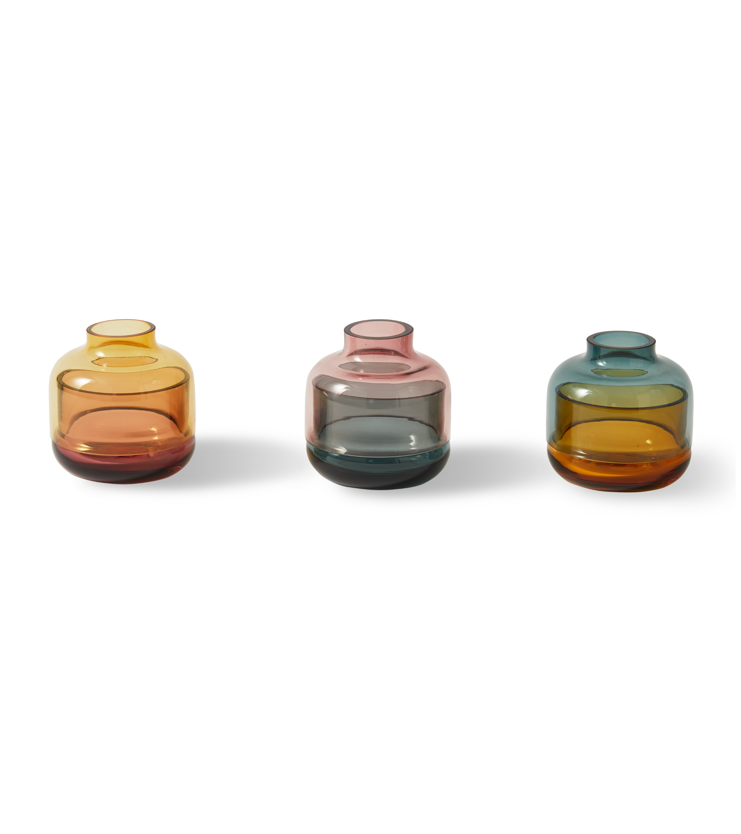 FORMY Colorful Glass Candle Holder Set
