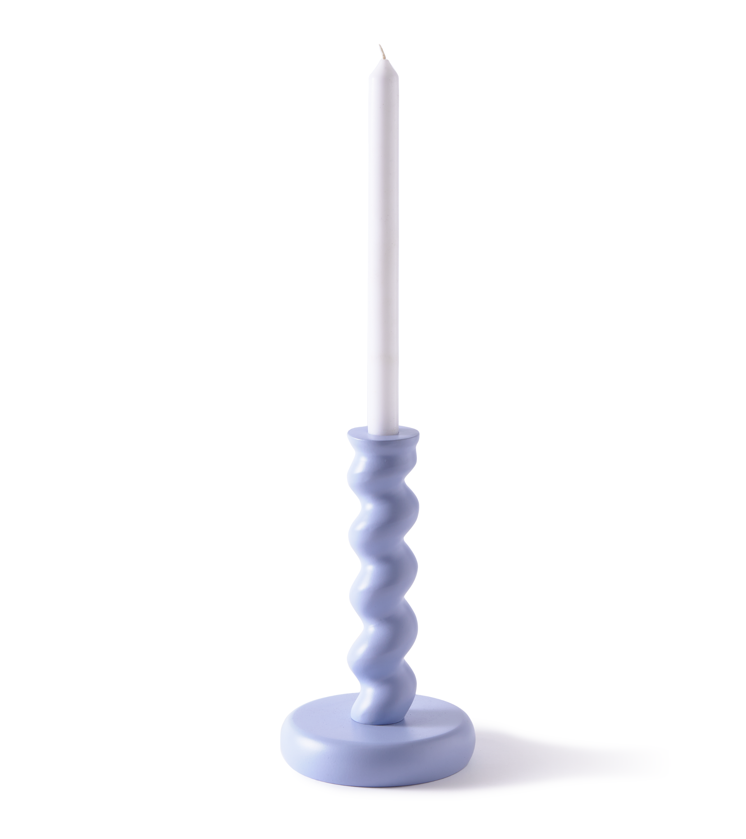 TWISTER light blue candlestick